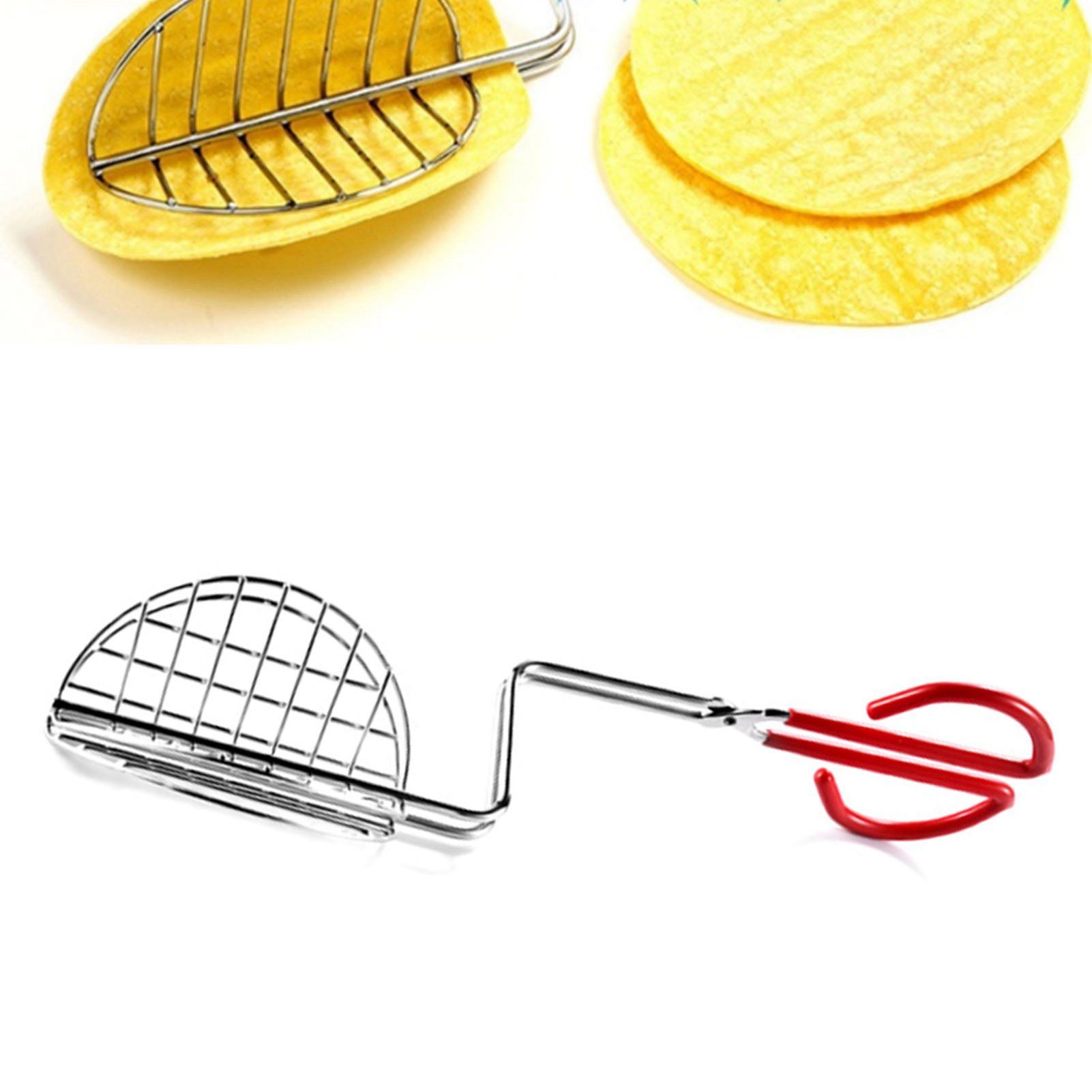 Taco Shell Tong with Long Handle Stainless Steel Taco Press For Making view 6