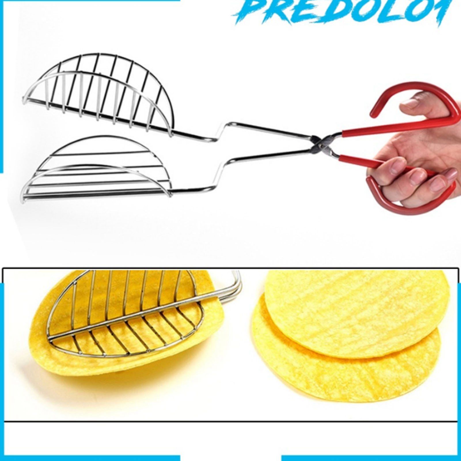 Taco Shell Tong with Long Handle Stainless Steel Taco Press For Making view 11