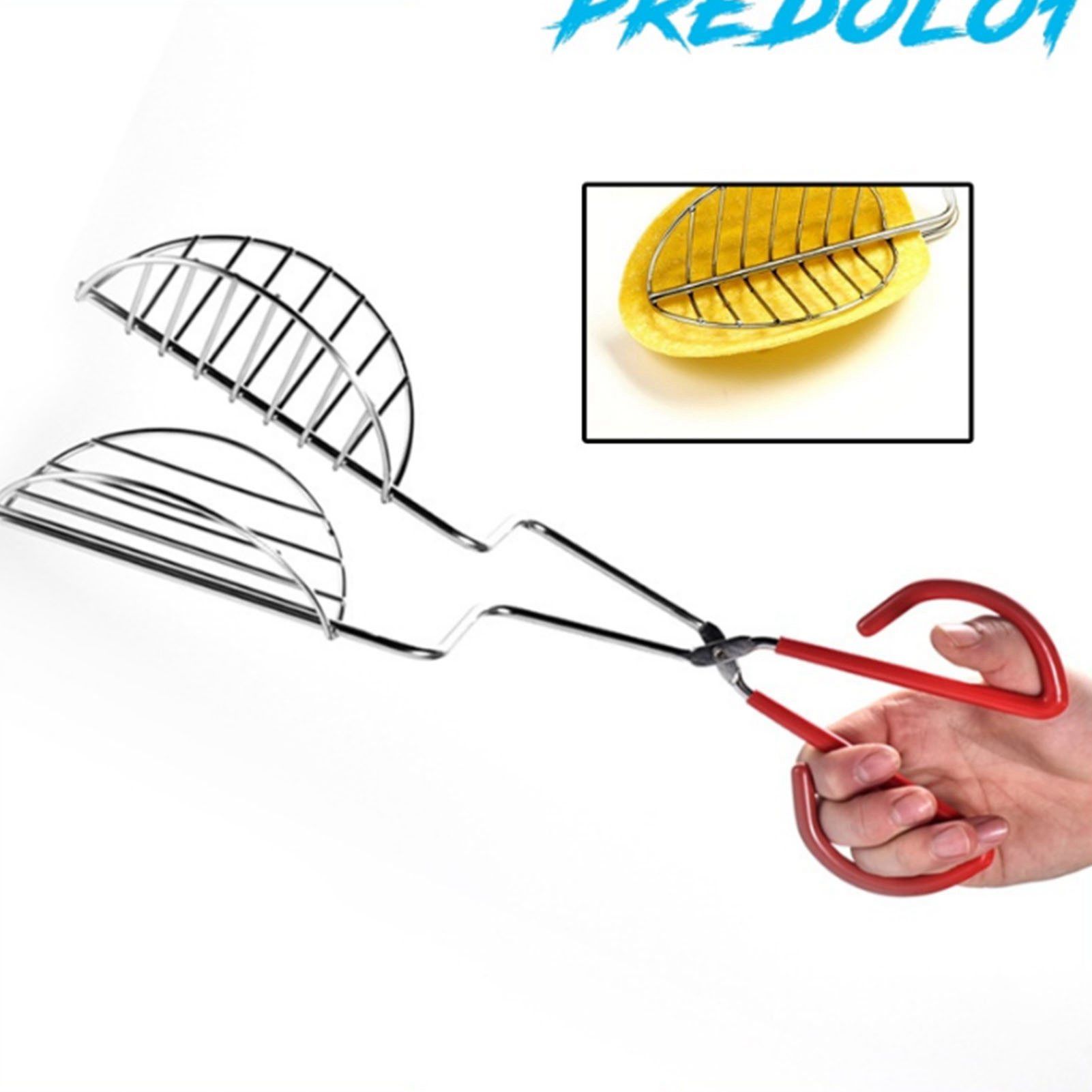 Taco Shell Tong with Long Handle Stainless Steel Taco Press For Making view 12