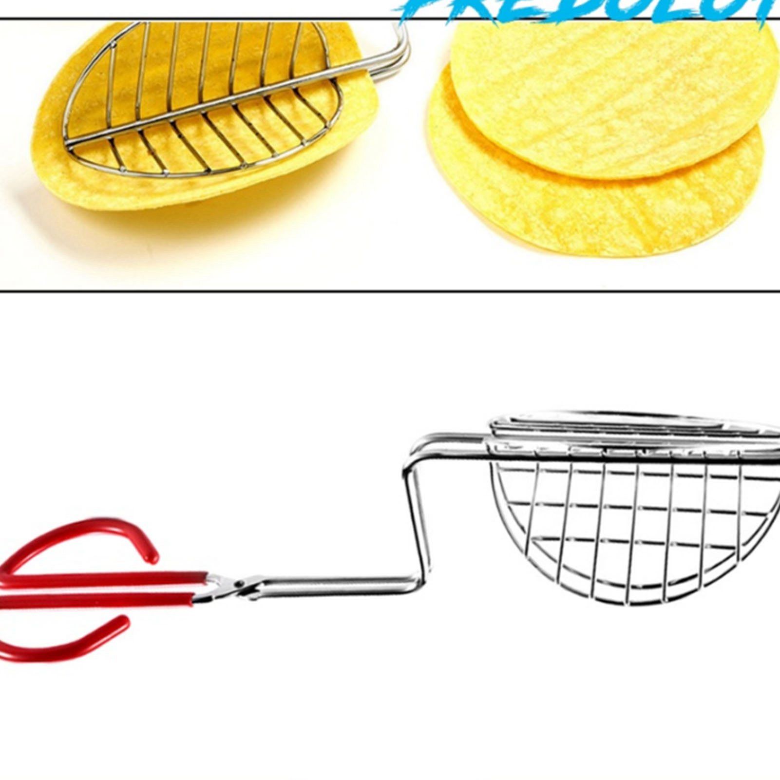 Taco Shell Tong with Long Handle Stainless Steel Taco Press For Making view 13