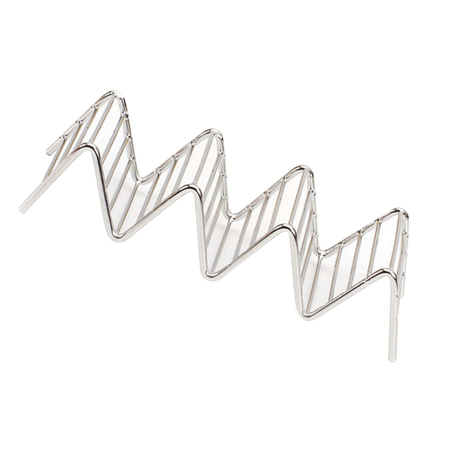 Stainless Steel V Shaped Taco Holder Corn Roll Spring Roll Taco Stand Home view 4