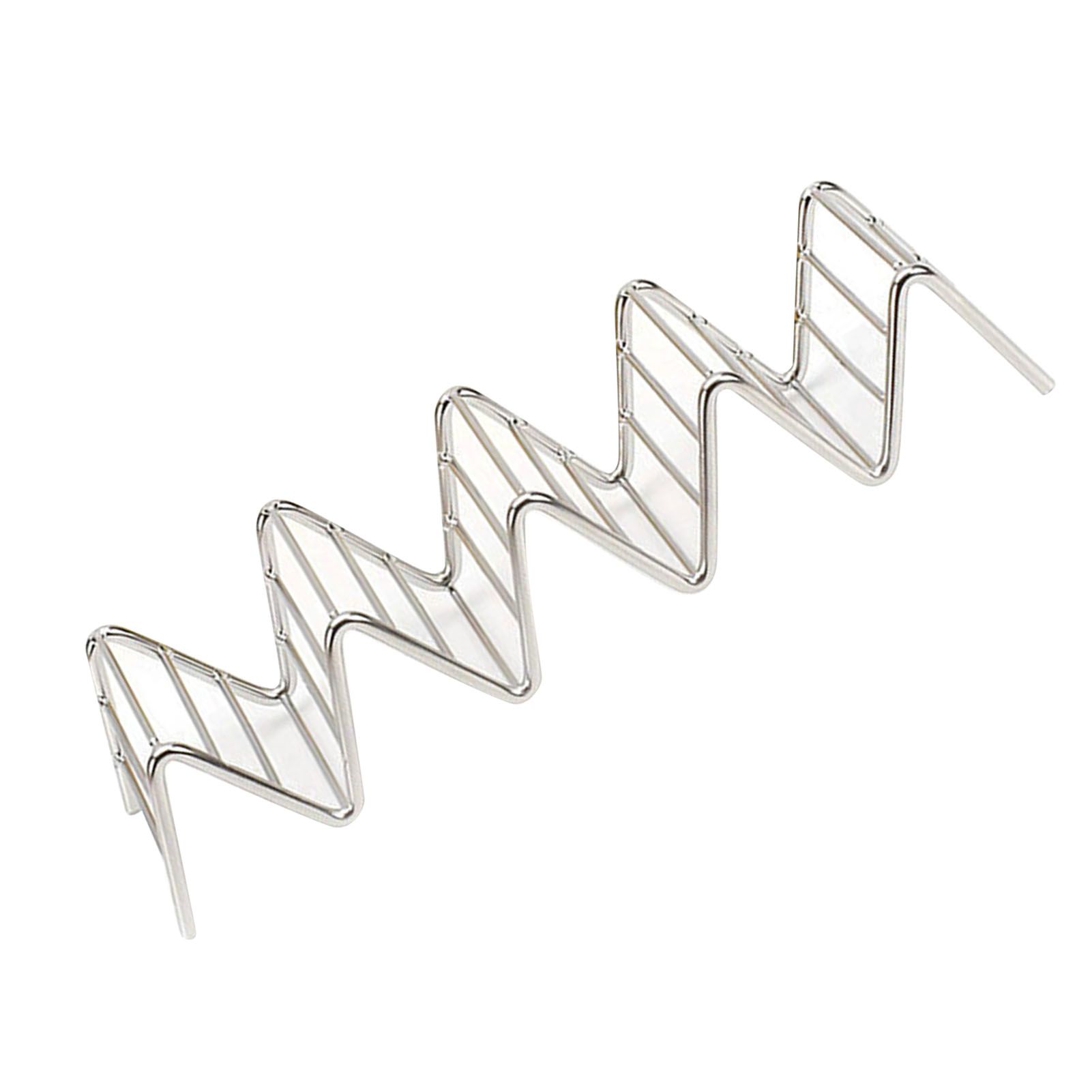 Stainless Steel V Shaped Taco Holder Corn Roll Spring Roll Taco Stand Home view 3