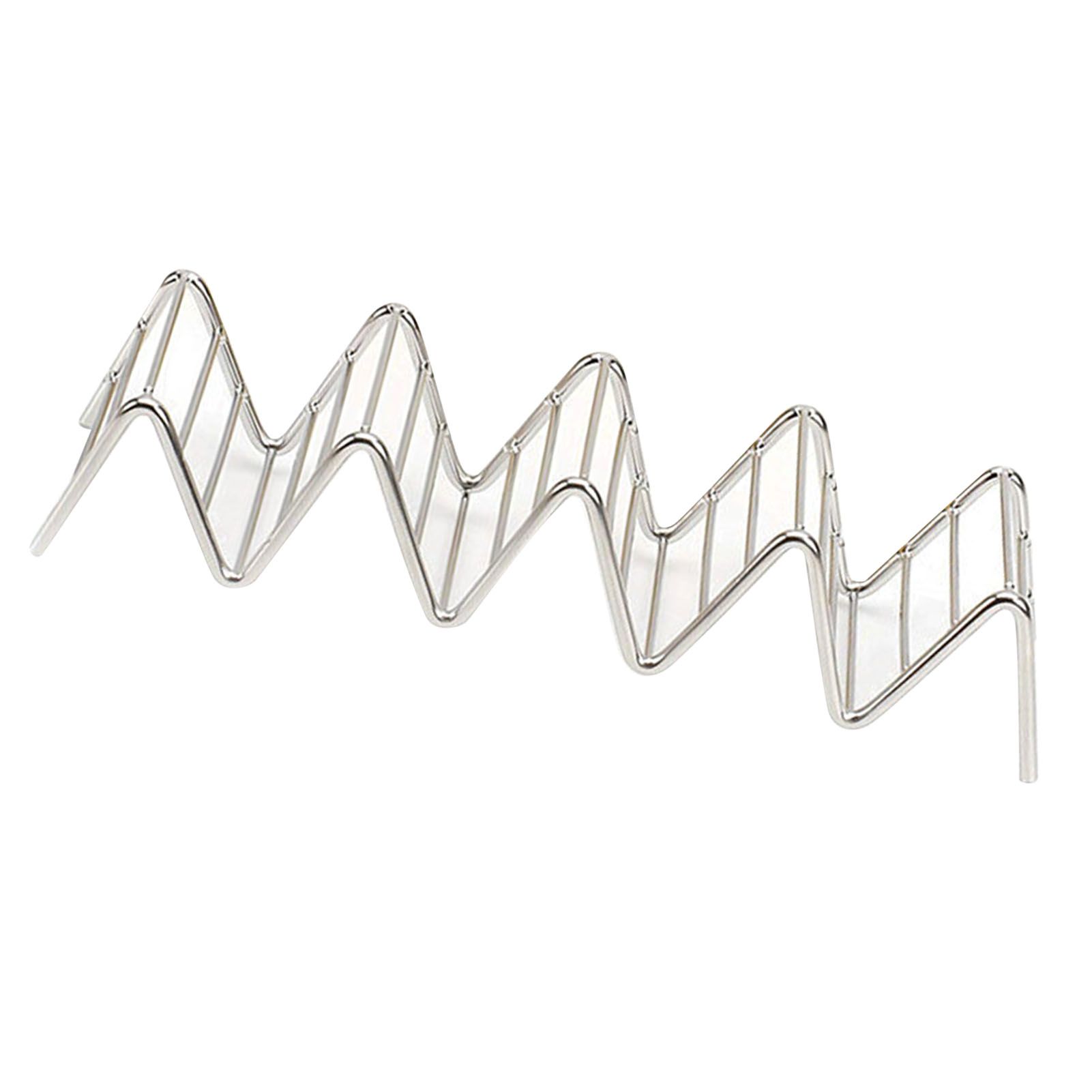 Stainless Steel V Shaped Taco Holder Corn Roll Spring Roll Taco Stand Home view 4