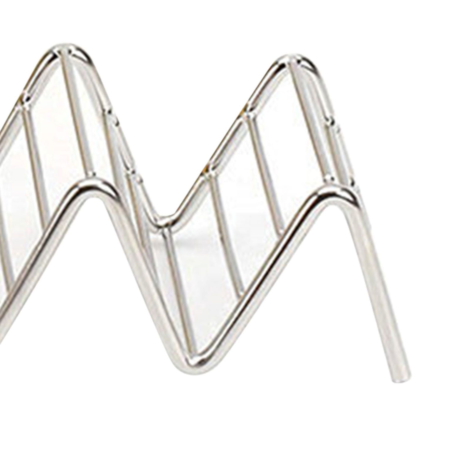 Stainless Steel V Shaped Taco Holder Corn Roll Spring Roll Taco Stand Home view 7