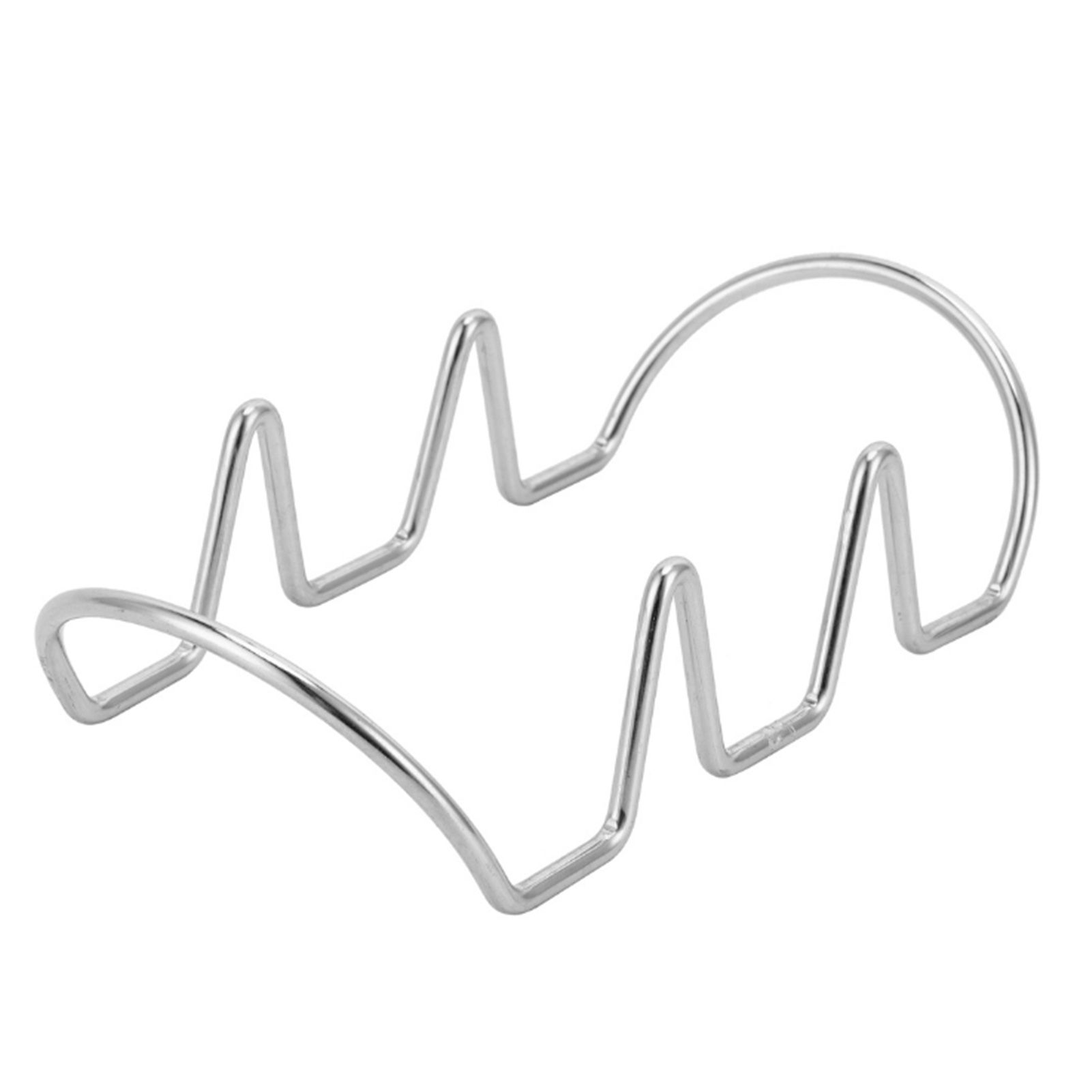 Taco Holder U Shaped Taco Rack Stainless Steel Taco Shell Stand Up Holder for view 4