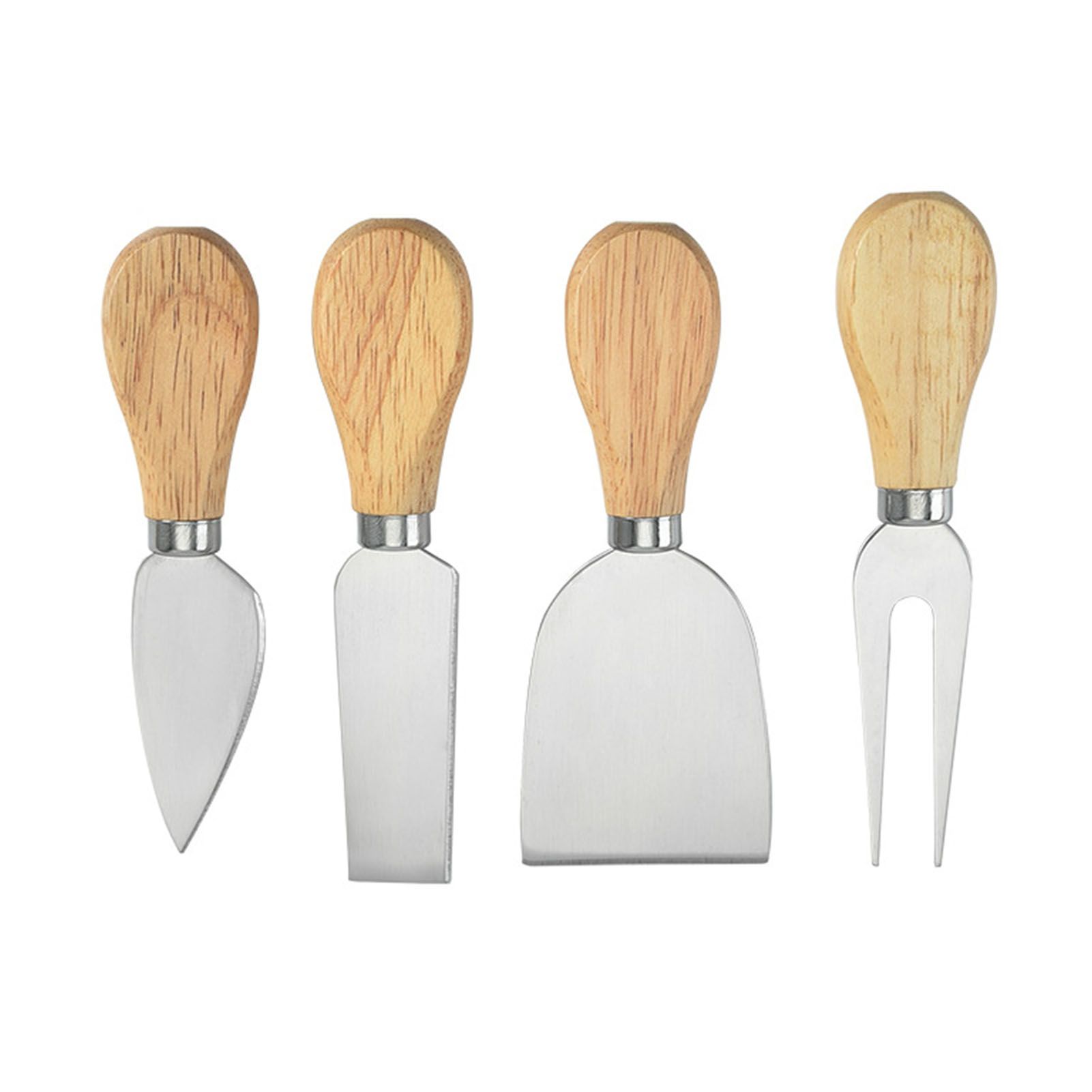 Cheese Knives Set Stainless Steel Blade Ergonomic Handle Cheese Cutter Fork view 4