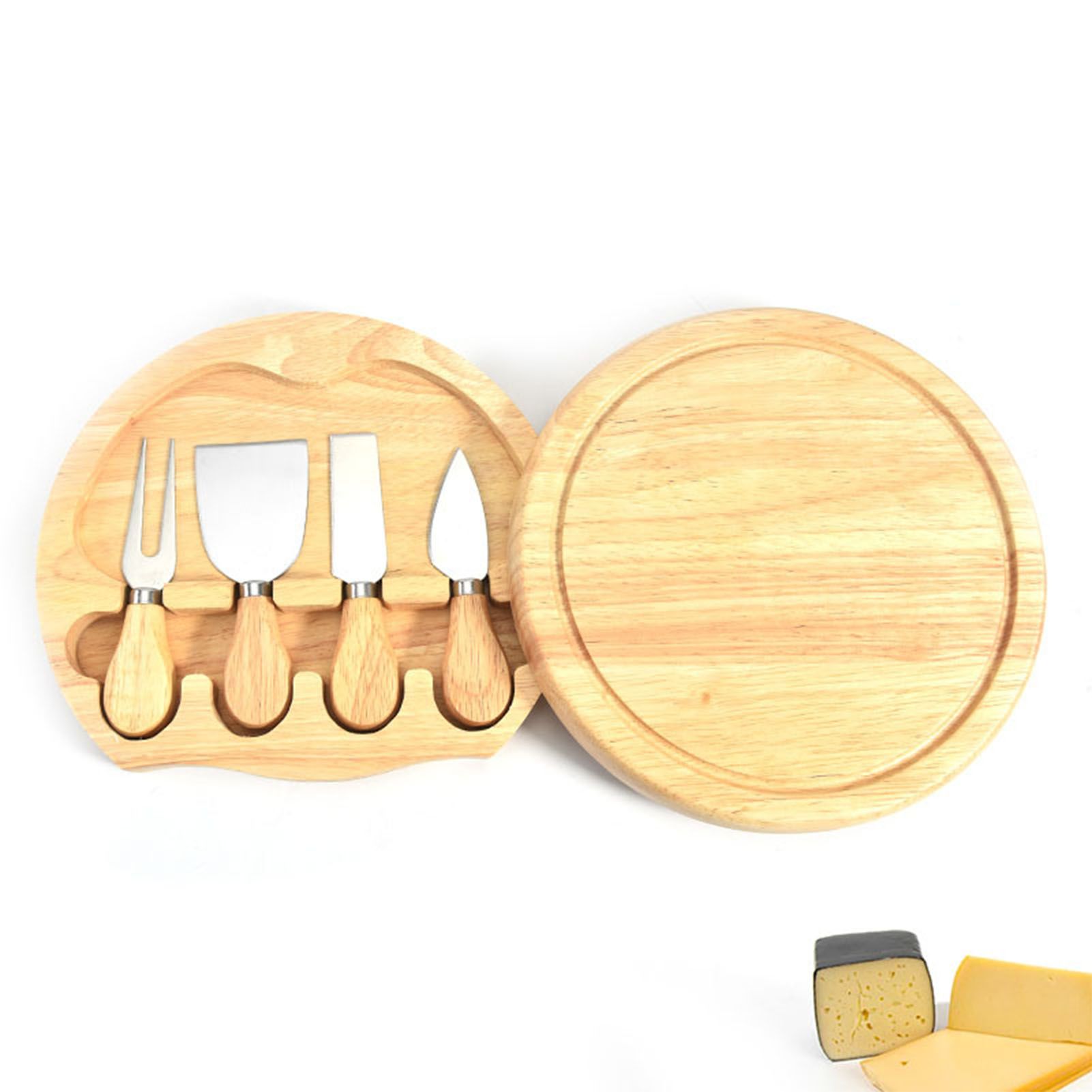 Cheese Knives Set Stainless Steel Blade Ergonomic Handle Cheese Cutter Fork view 12