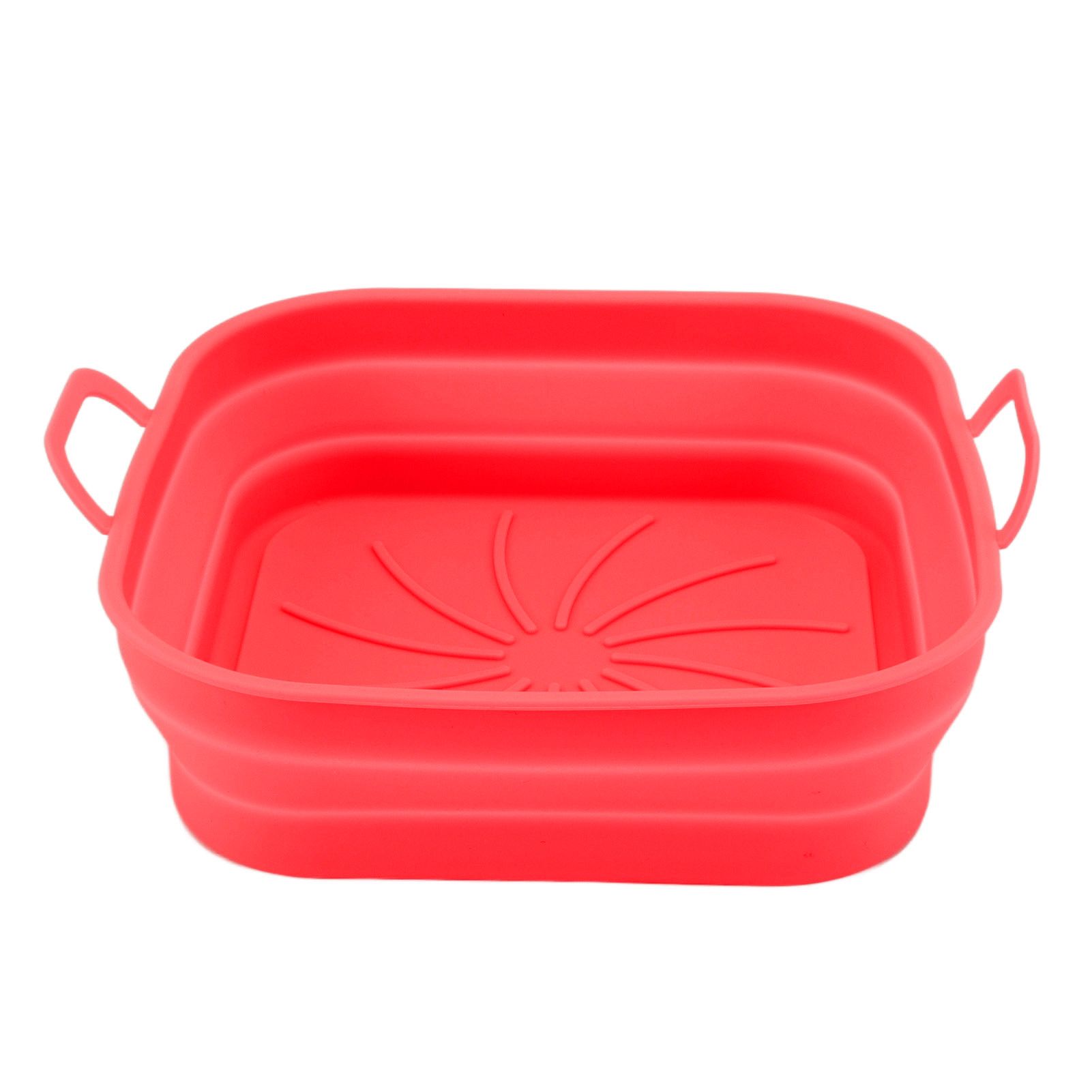 20.5cm Fryer Liners Square Folding Dishwasher Safe Silicone Fryer Pot Basket view 2