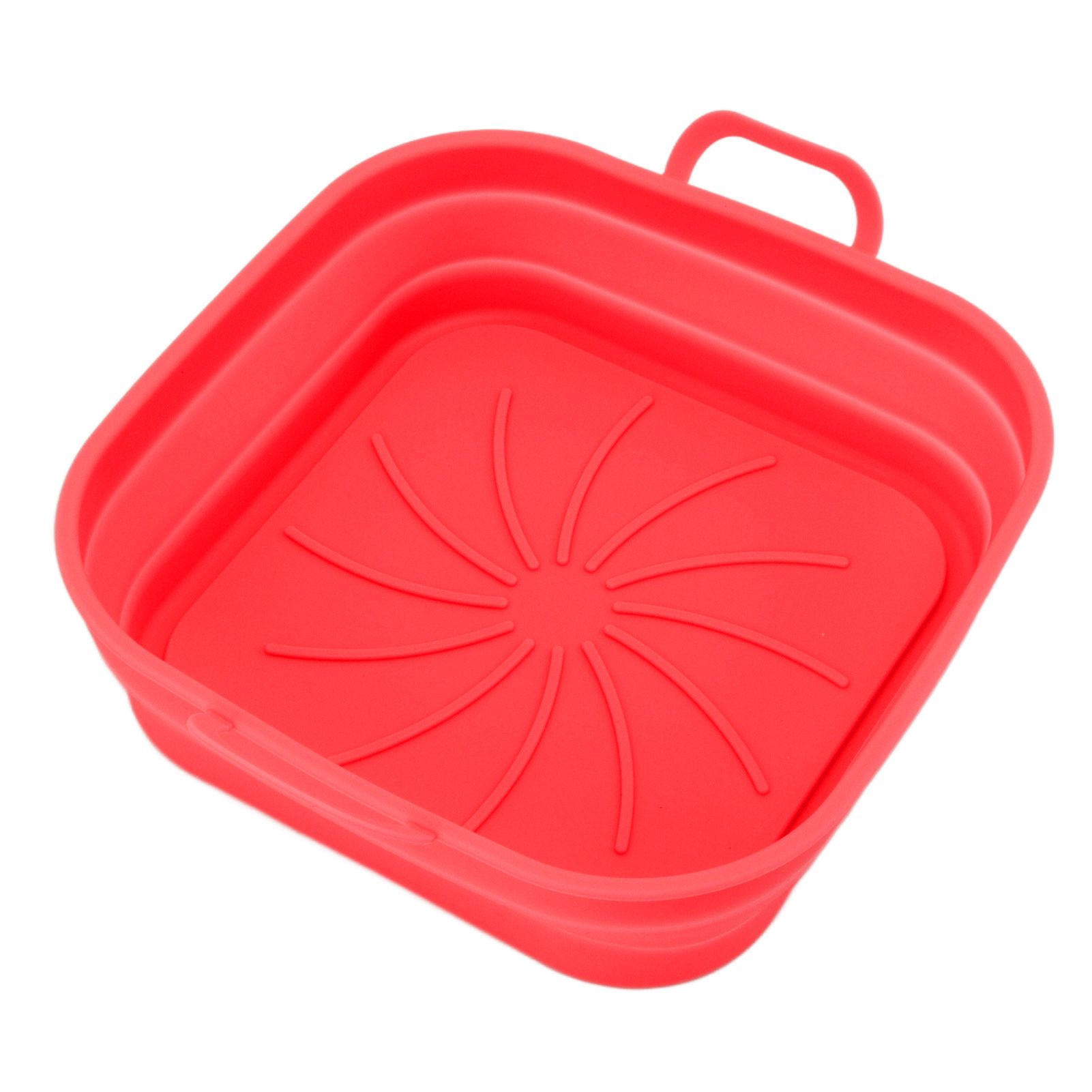 20.5cm Fryer Liners Square Folding Dishwasher Safe Silicone Fryer Pot Basket view 3