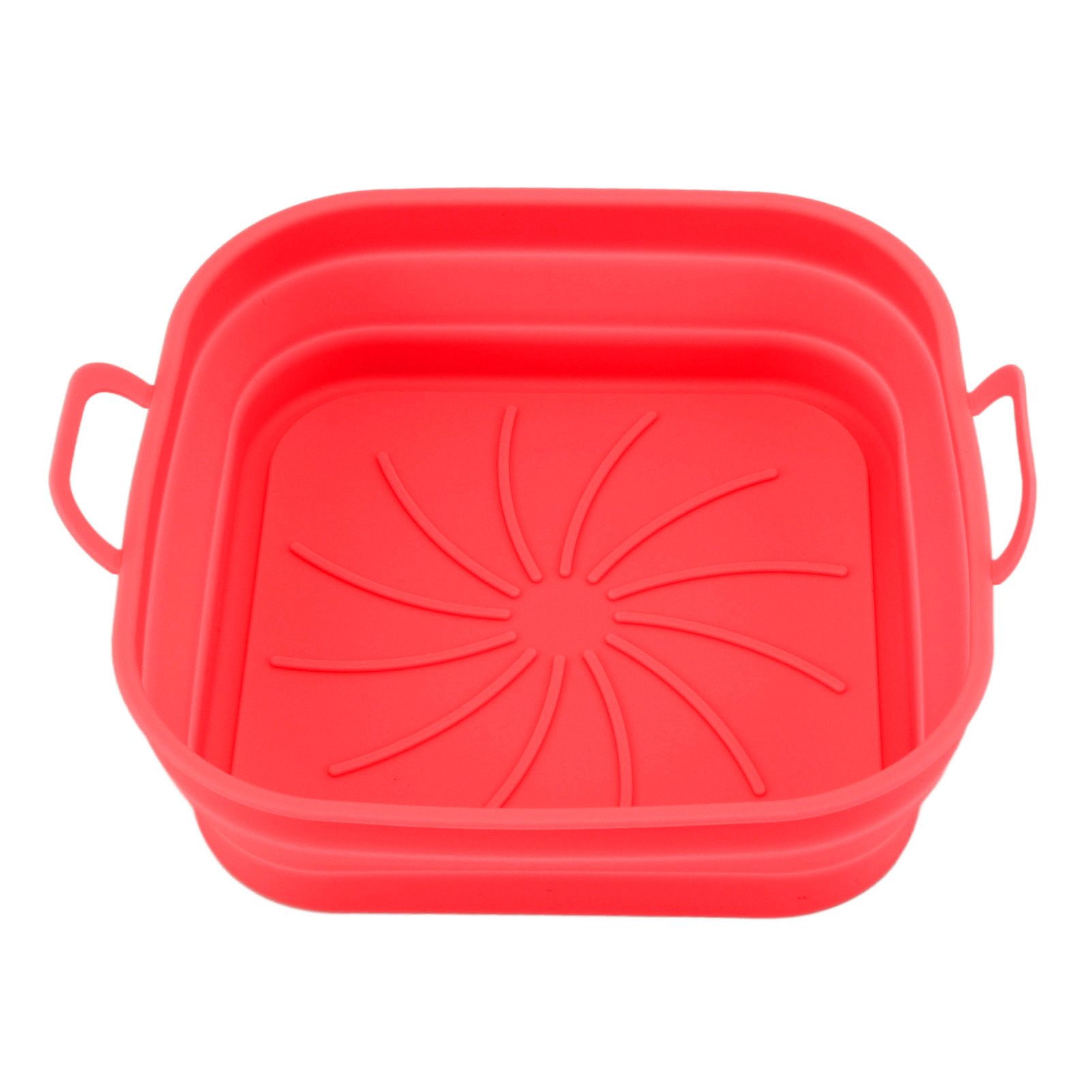 20.5cm Fryer Liners Square Folding Dishwasher Safe Silicone Fryer Pot Basket view 6