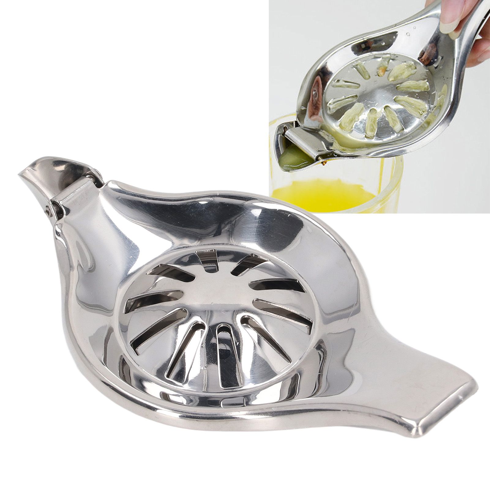 Manual Lemon Juicer 304 Stainless Steel Lemon Lime Squeezer Orange Citrus view 11