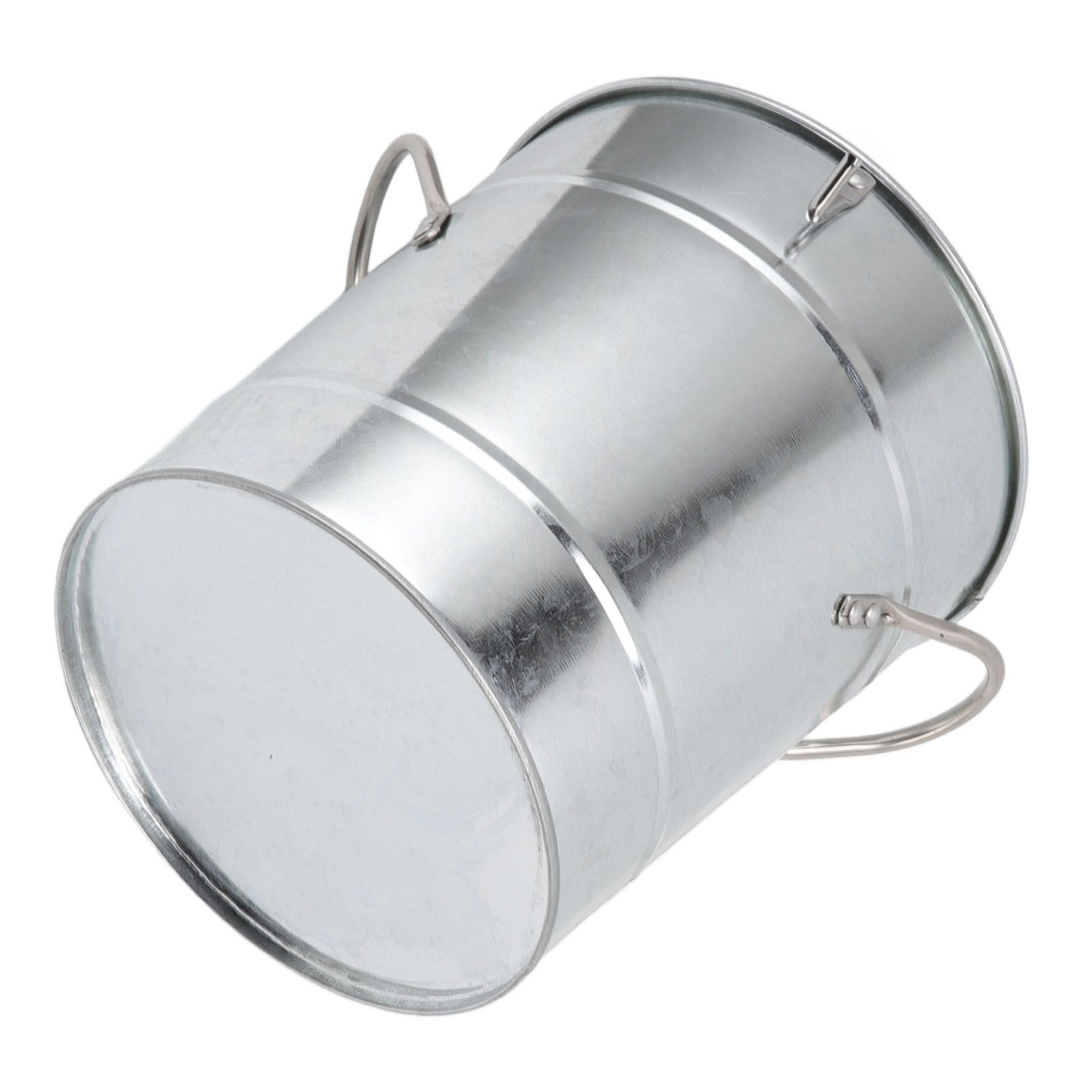 Ice Bucket Round with Ice Shovel Galvanized Sheet Plastic Beer Chiller Bin for view 10