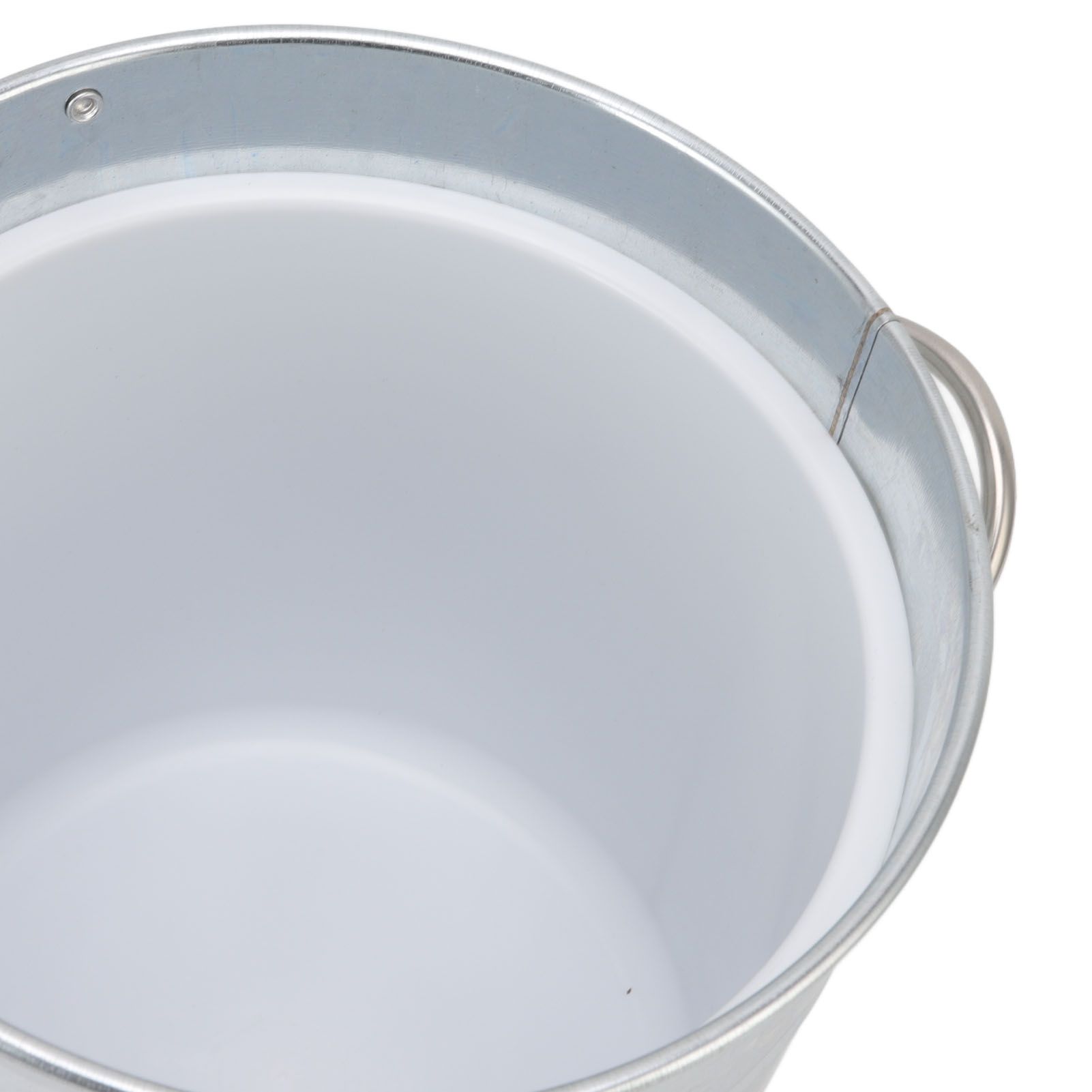 Ice Bucket Round with Ice Shovel Galvanized Sheet Plastic Beer Chiller Bin for view 15
