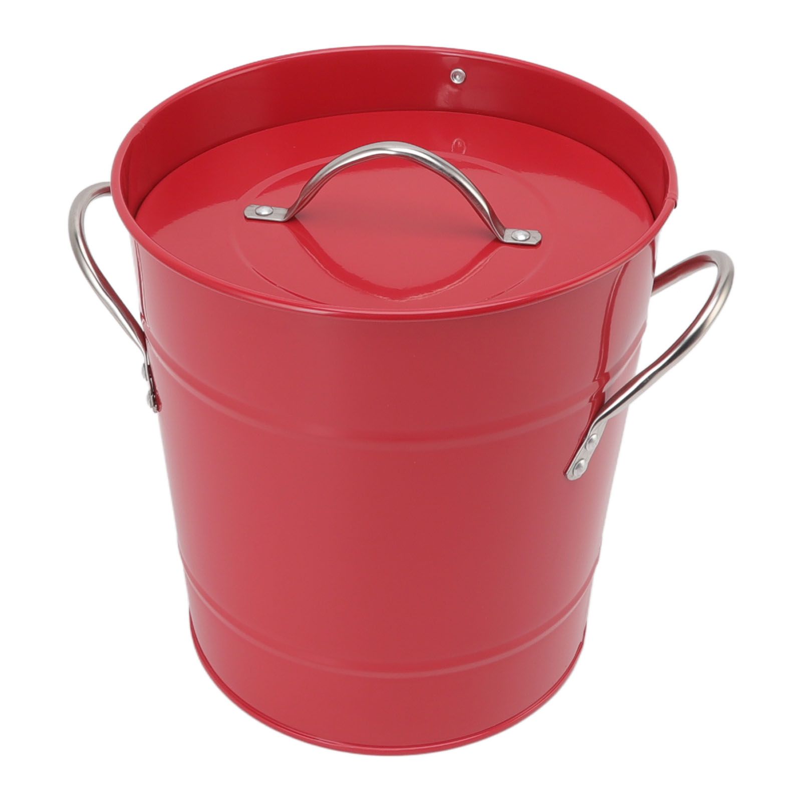 Ice Bucket Round with Ice Shovel Galvanized Sheet Plastic Beer Chiller Bin for view 6