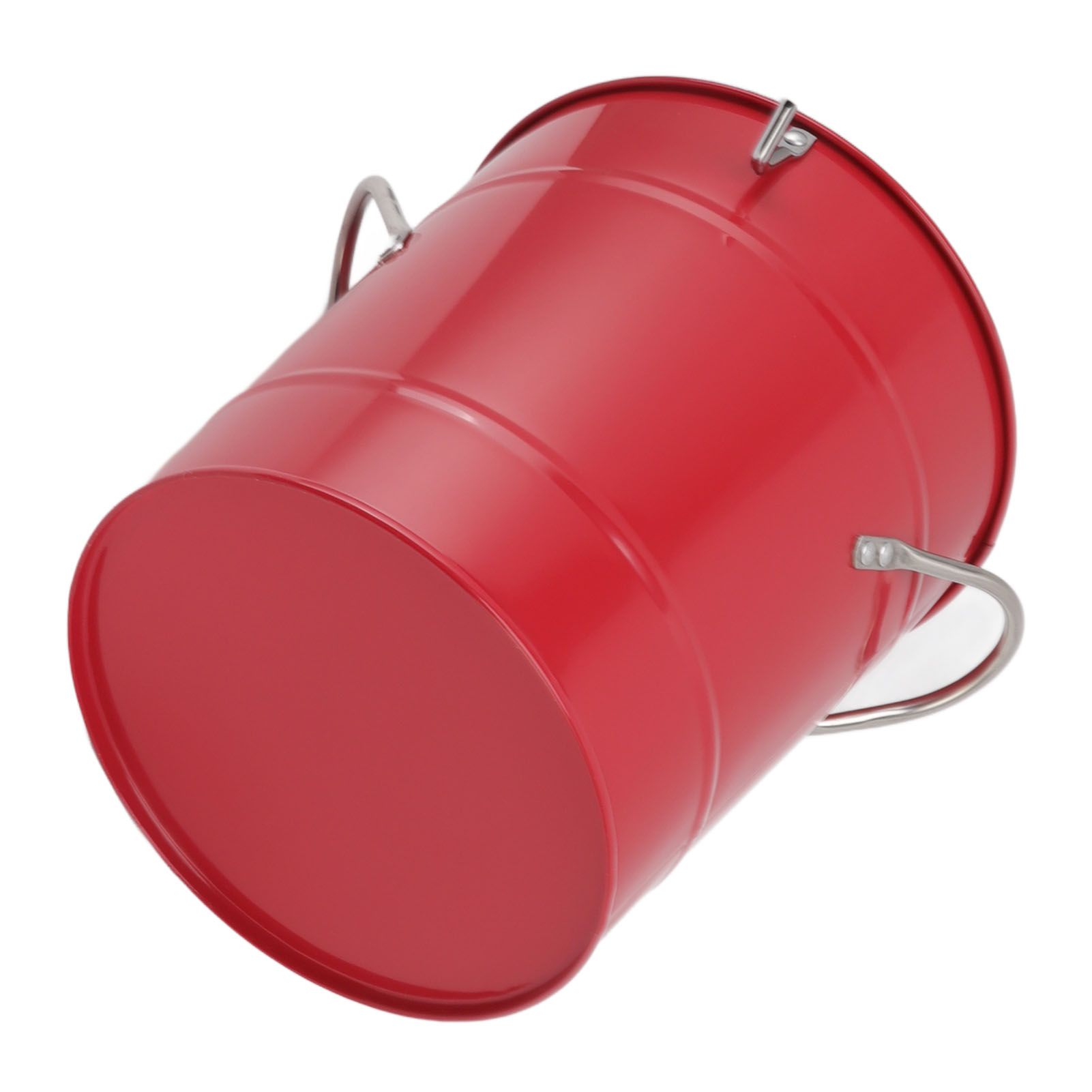 Ice Bucket Round with Ice Shovel Galvanized Sheet Plastic Beer Chiller Bin for view 10