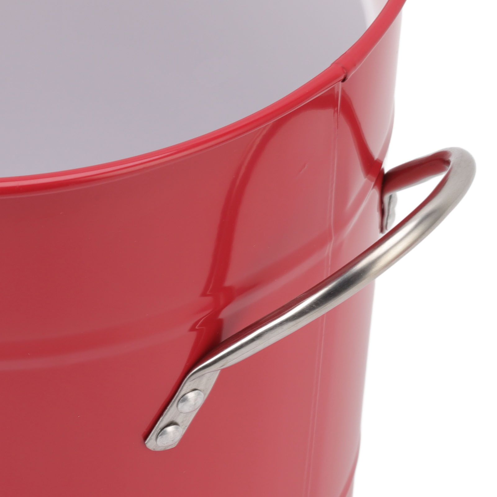 Ice Bucket Round with Ice Shovel Galvanized Sheet Plastic Beer Chiller Bin for view 14