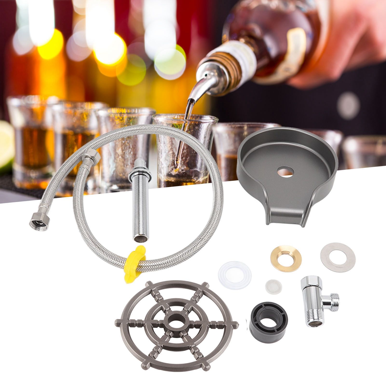 Glass Rinser for Kitchen Sink Bar Accessories High Pressure Spray Wash Sink view 12