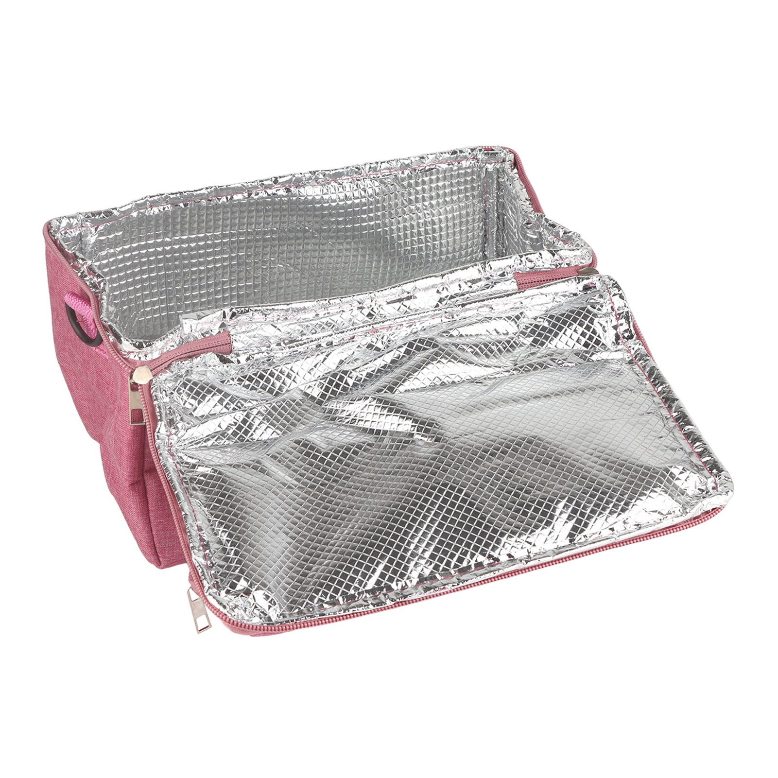Rose Red Breastmilk Cooler Transport Bag Waterproof Large Double Layer view 8