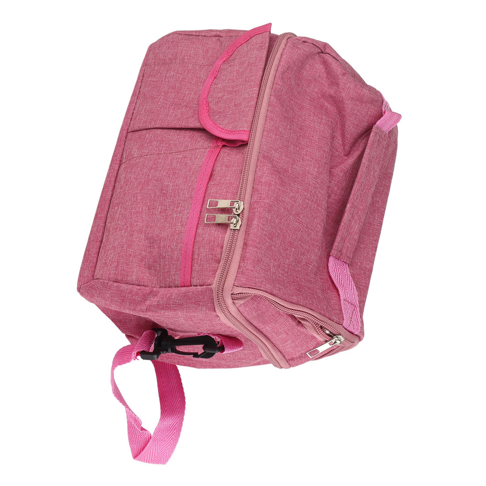Rose Red Breastmilk Cooler Transport Bag Waterproof Large Double Layer view 9
