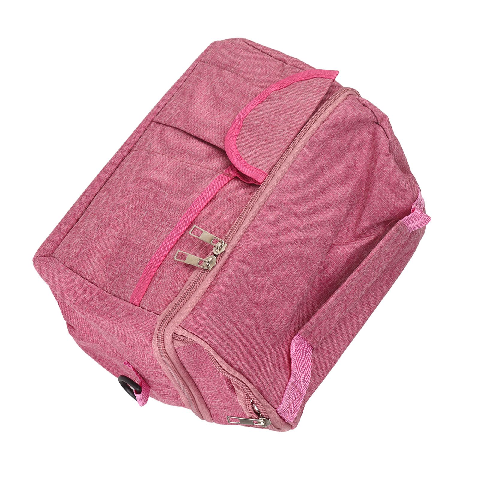Rose Red Breastmilk Cooler Transport Bag Waterproof Large Double Layer view 10