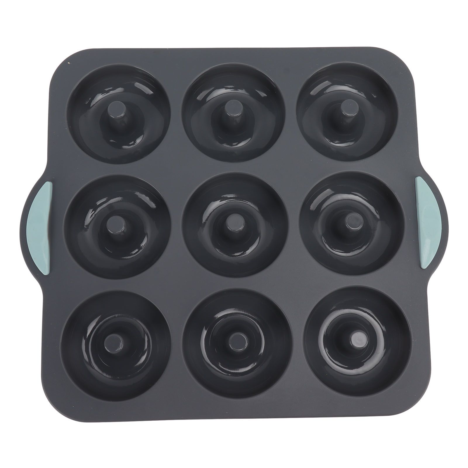 Silicone Donut Mold 9 Cavity Prevents Stick Safe Heat Resistance Doughnut Pan view 2