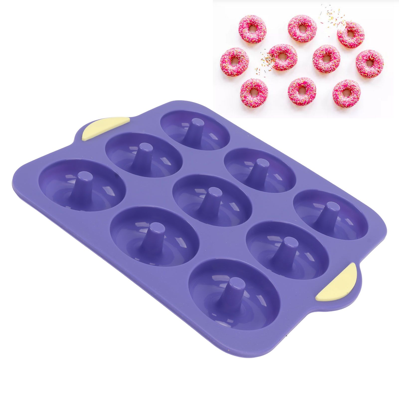 Silicone Donut Mold 9 Cavity Prevents Stick Safe Heat Resistance Doughnut Pan view 12