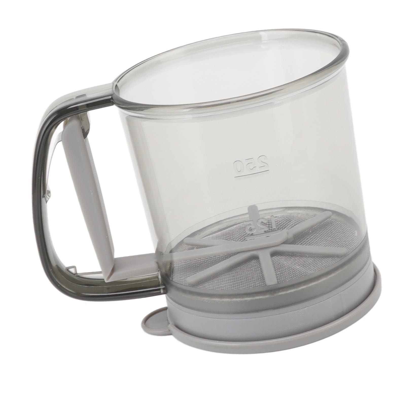 Flour Sifter Cup Handheld Double Layer Filter Mesh Flour Strainer Colander view 5