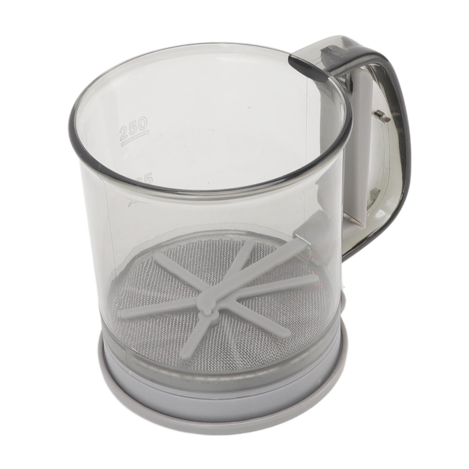 Flour Sifter Cup Handheld Double Layer Filter Mesh Flour Strainer Colander view 8