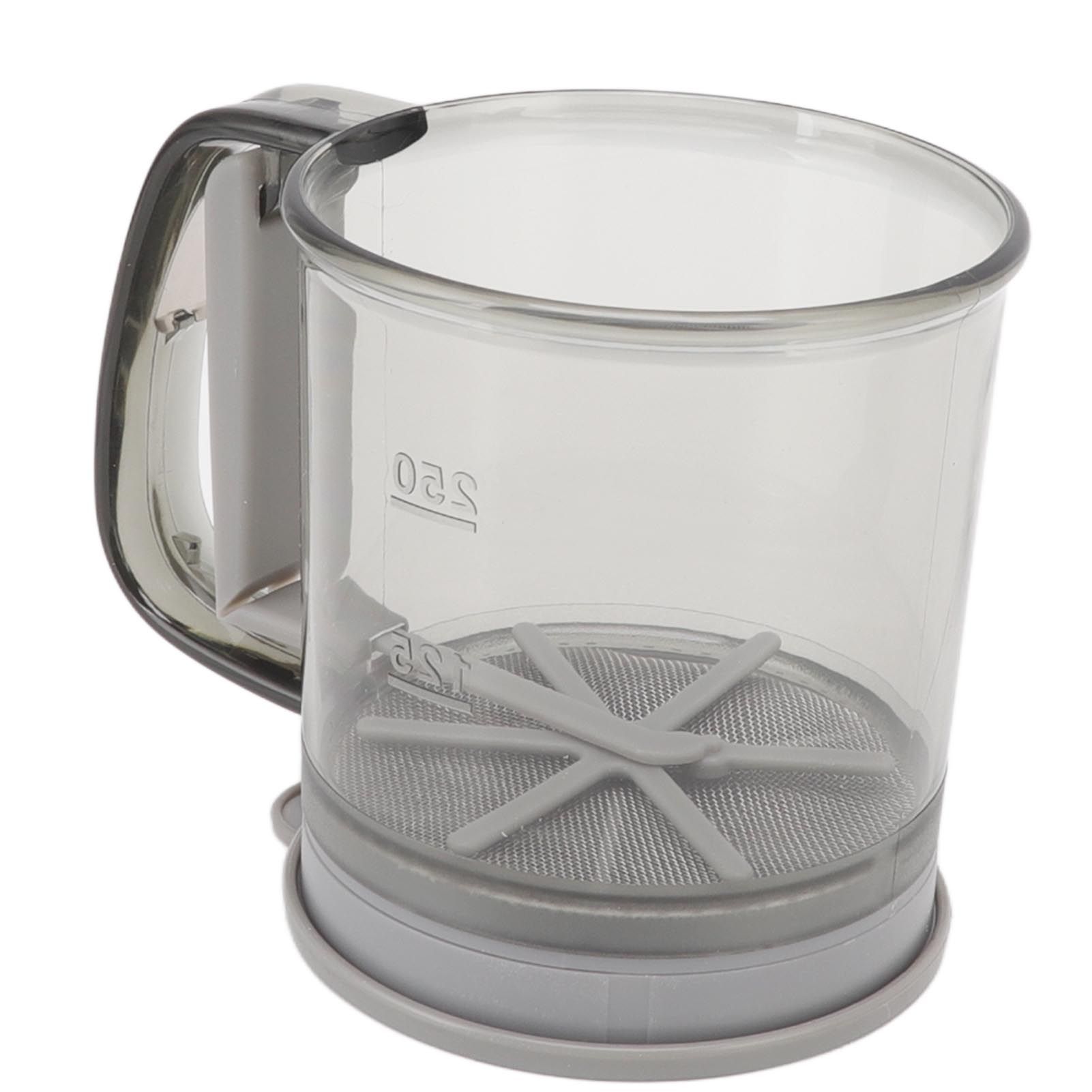 Flour Sifter Cup Handheld Double Layer Filter Mesh Flour Strainer Colander view 9