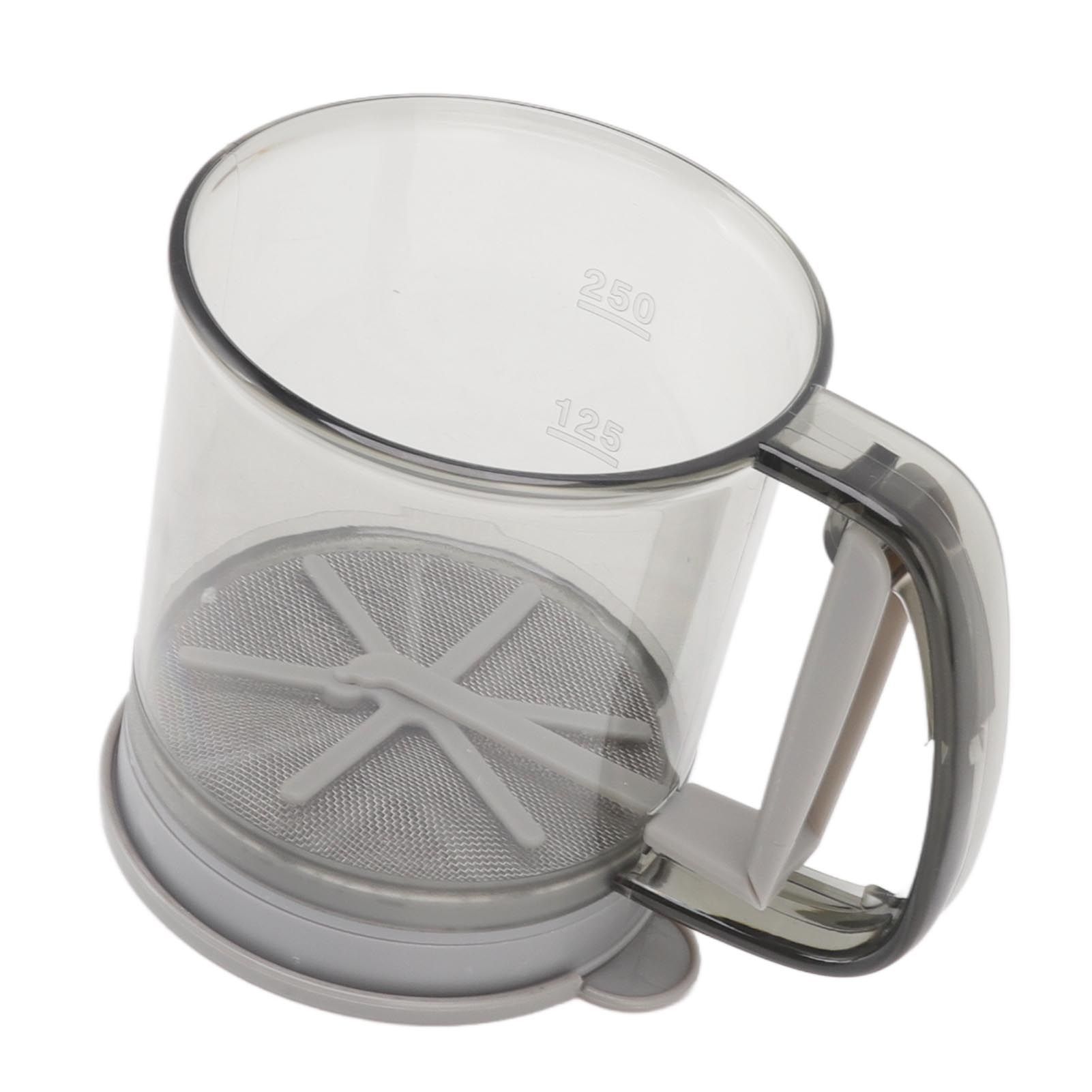 Flour Sifter Cup Handheld Double Layer Filter Mesh Flour Strainer Colander view 10