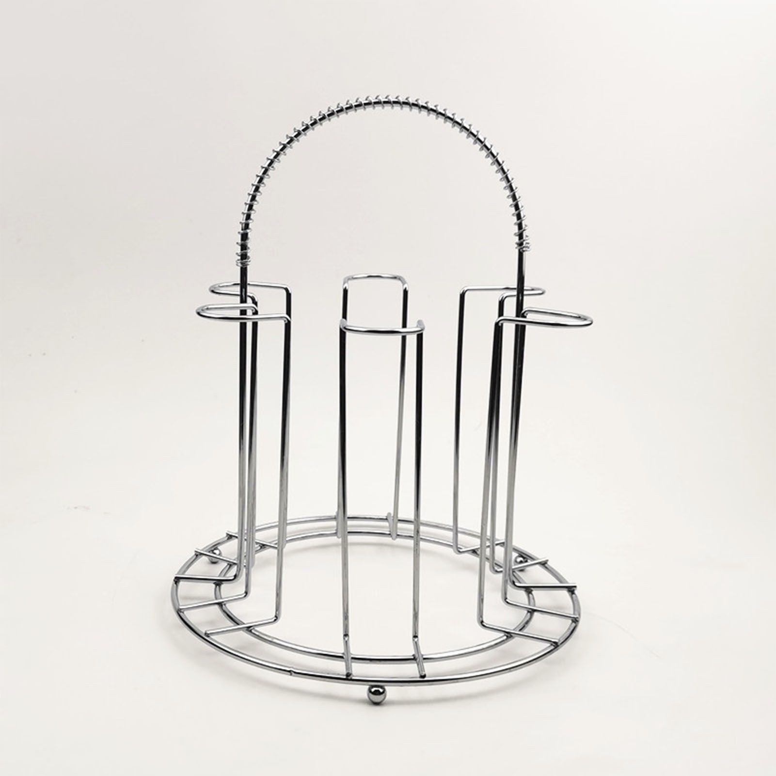 Glass Water Cup Rack Bracket Stainless Steel Household Draining Cup Storage view 2