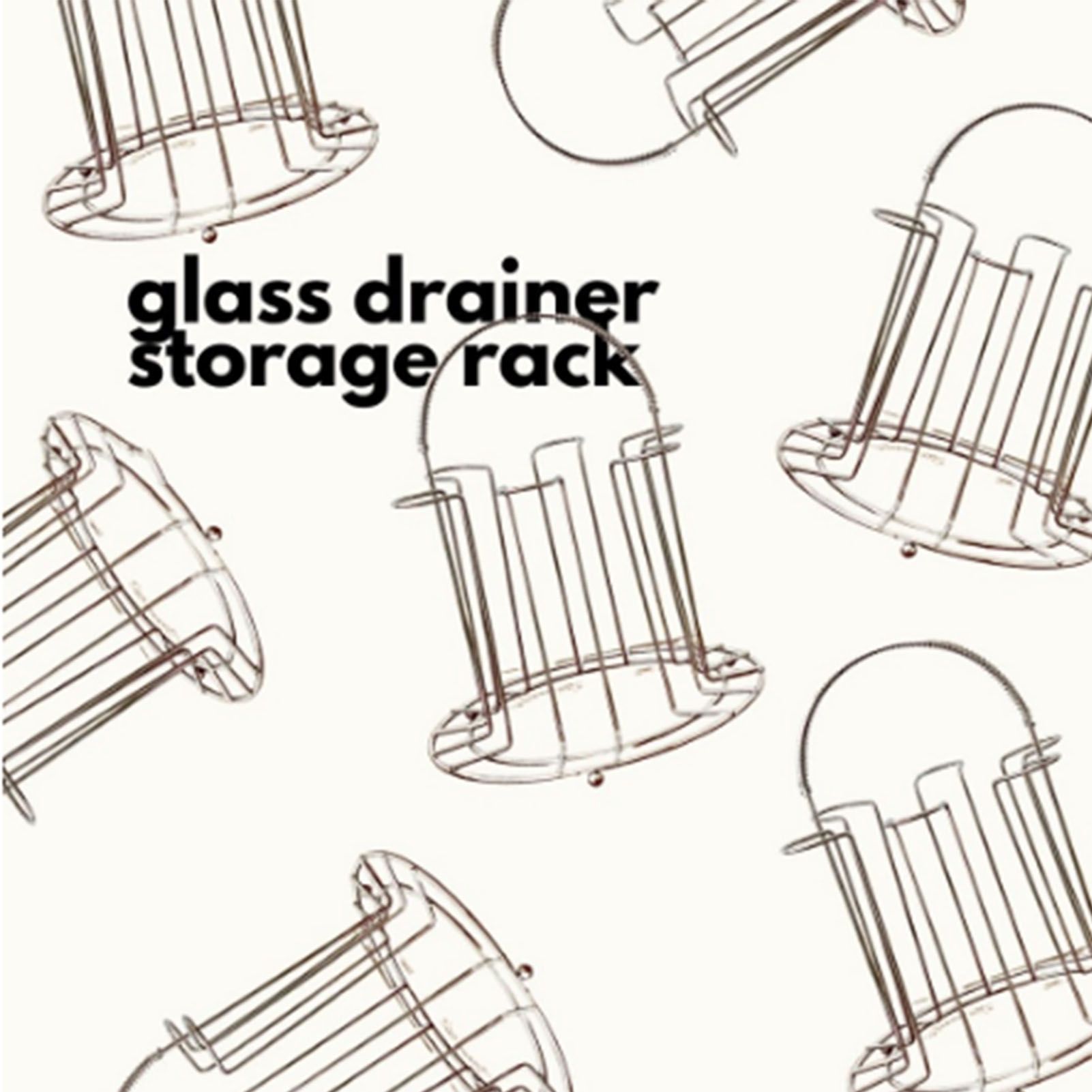 Glass Water Cup Rack Bracket Stainless Steel Household Draining Cup Storage view 5