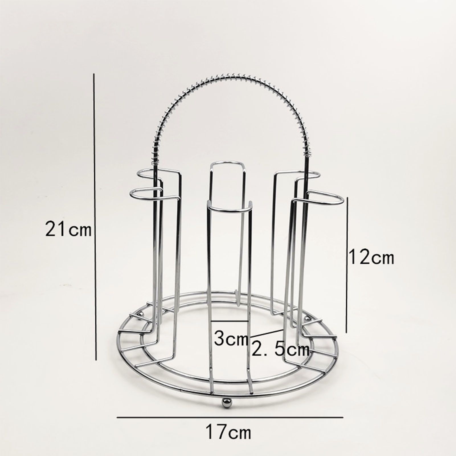 Glass Water Cup Rack Bracket Stainless Steel Household Draining Cup Storage view 11