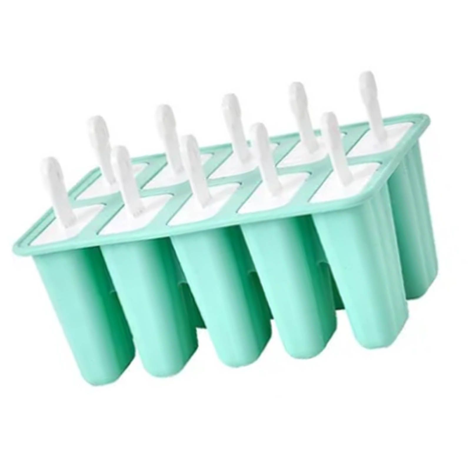 Ice Cream Mould 10 Grids Food Grade Silicone Non Stick Green Ice Lolly Maker view 3