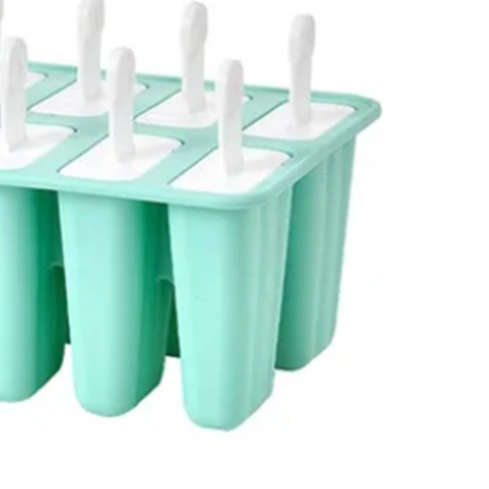 Ice Cream Mould 10 Grids Food Grade Silicone Non Stick Green Ice Lolly Maker view 7