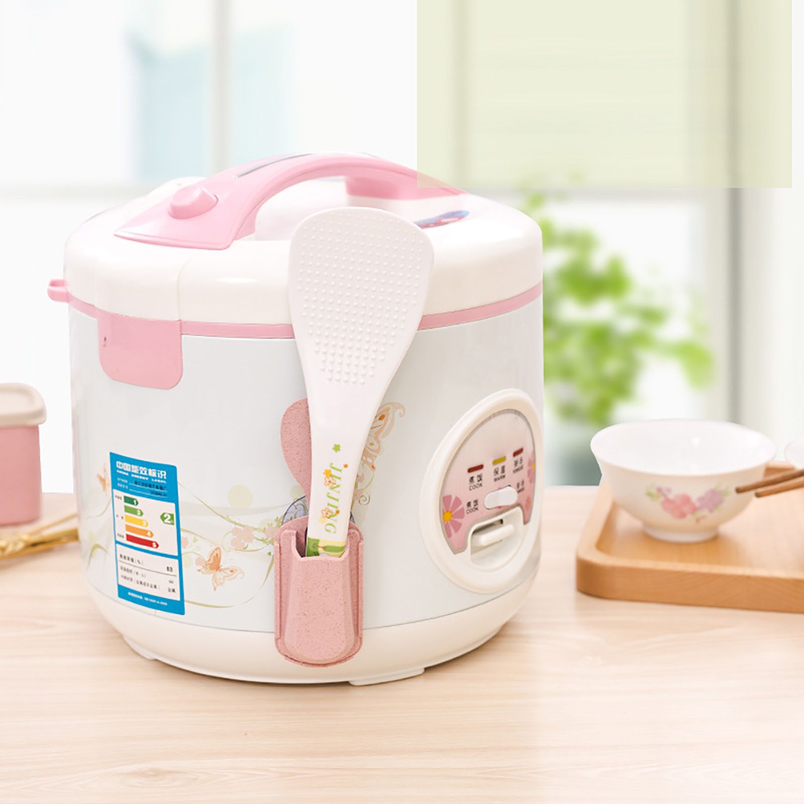 Multifunctional Kitchen Rice Scoop Storage Rack Rice Cooker Side Spoon Holder view 11