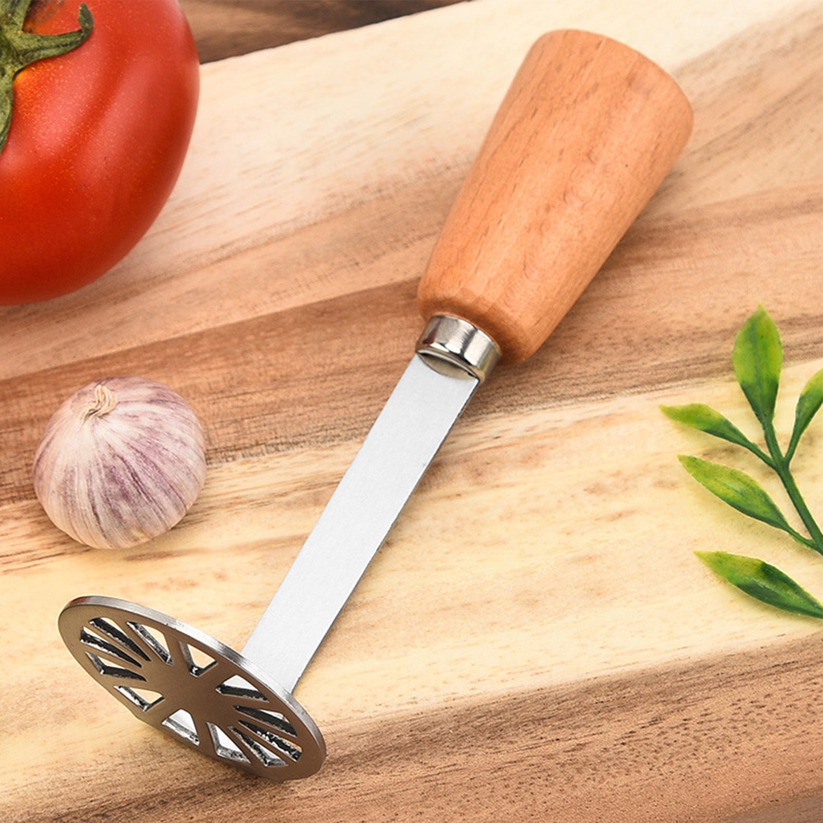 Potato Masher 304 Stainless Steel Potato Smasher Kitchen Tool Metal Mashing view 5