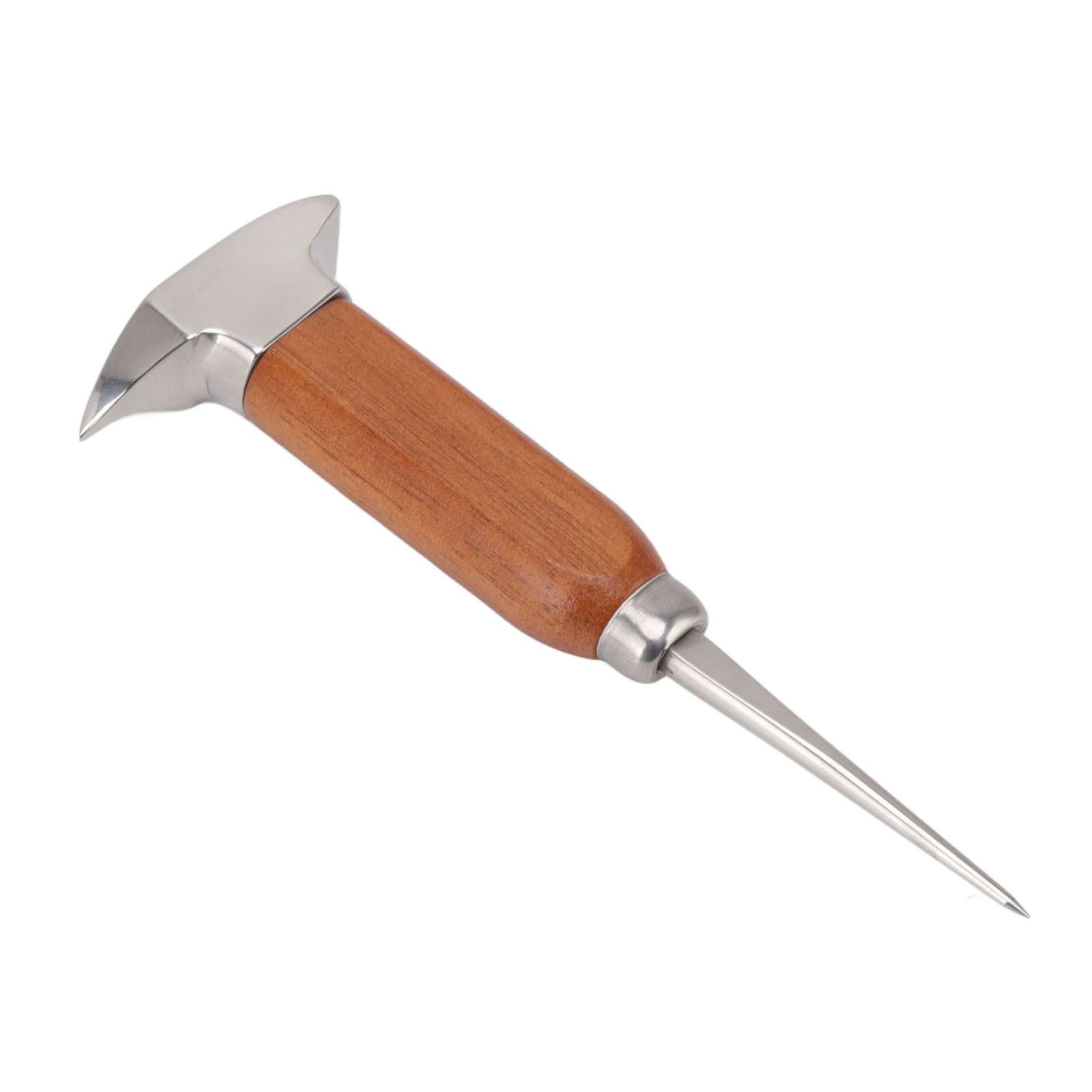 304 Stainless Steel Ice Chisel Wooden Handle Ice Chipper Hand Ice Removal Pick view 2