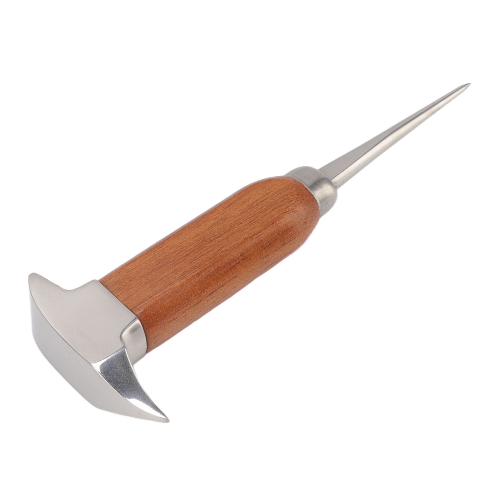 304 Stainless Steel Ice Chisel Wooden Handle Ice Chipper Hand Ice Removal Pick view 4
