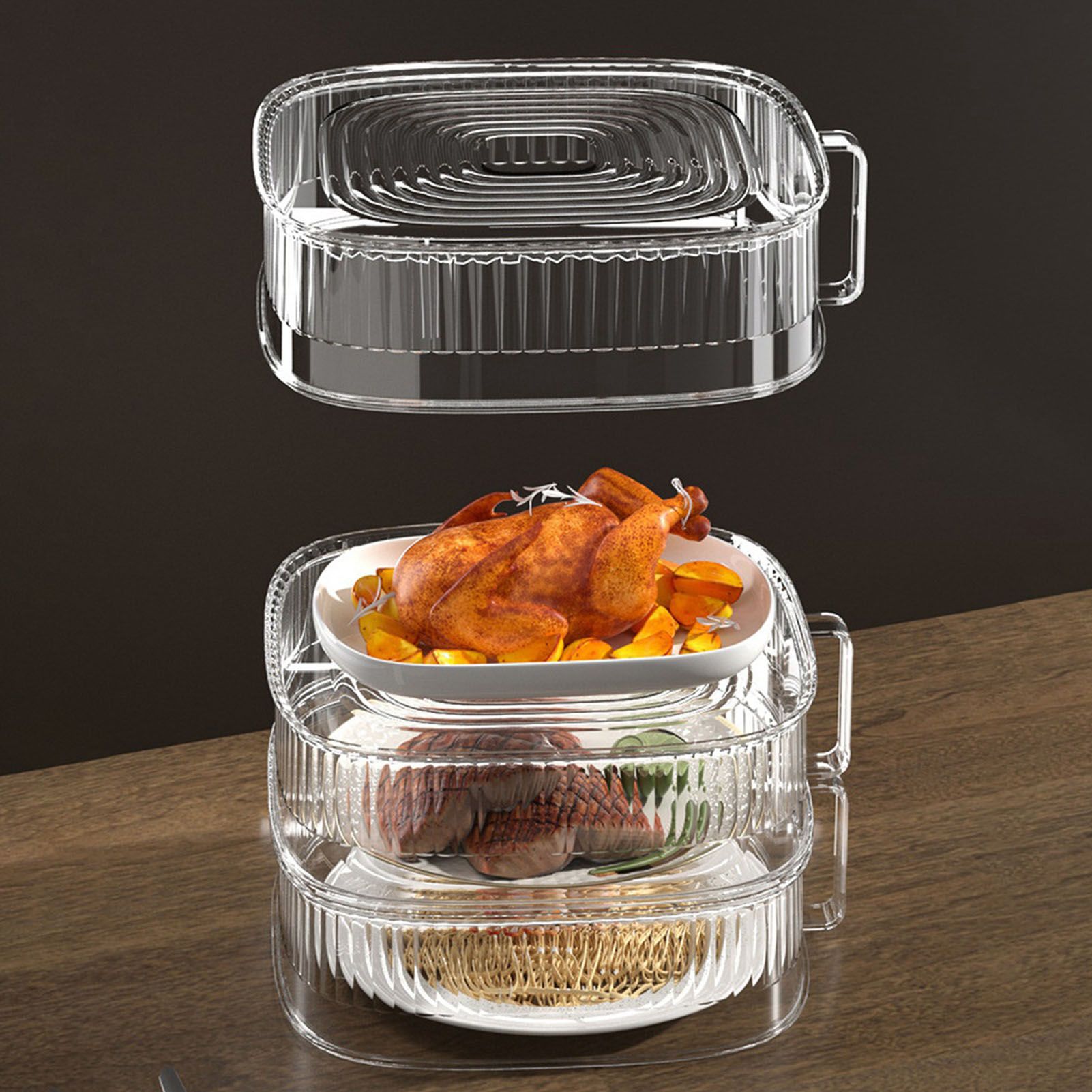 Insulation Vegetable Dish Cover Multifunctional Leftovers Cover Kitchen Table view 5