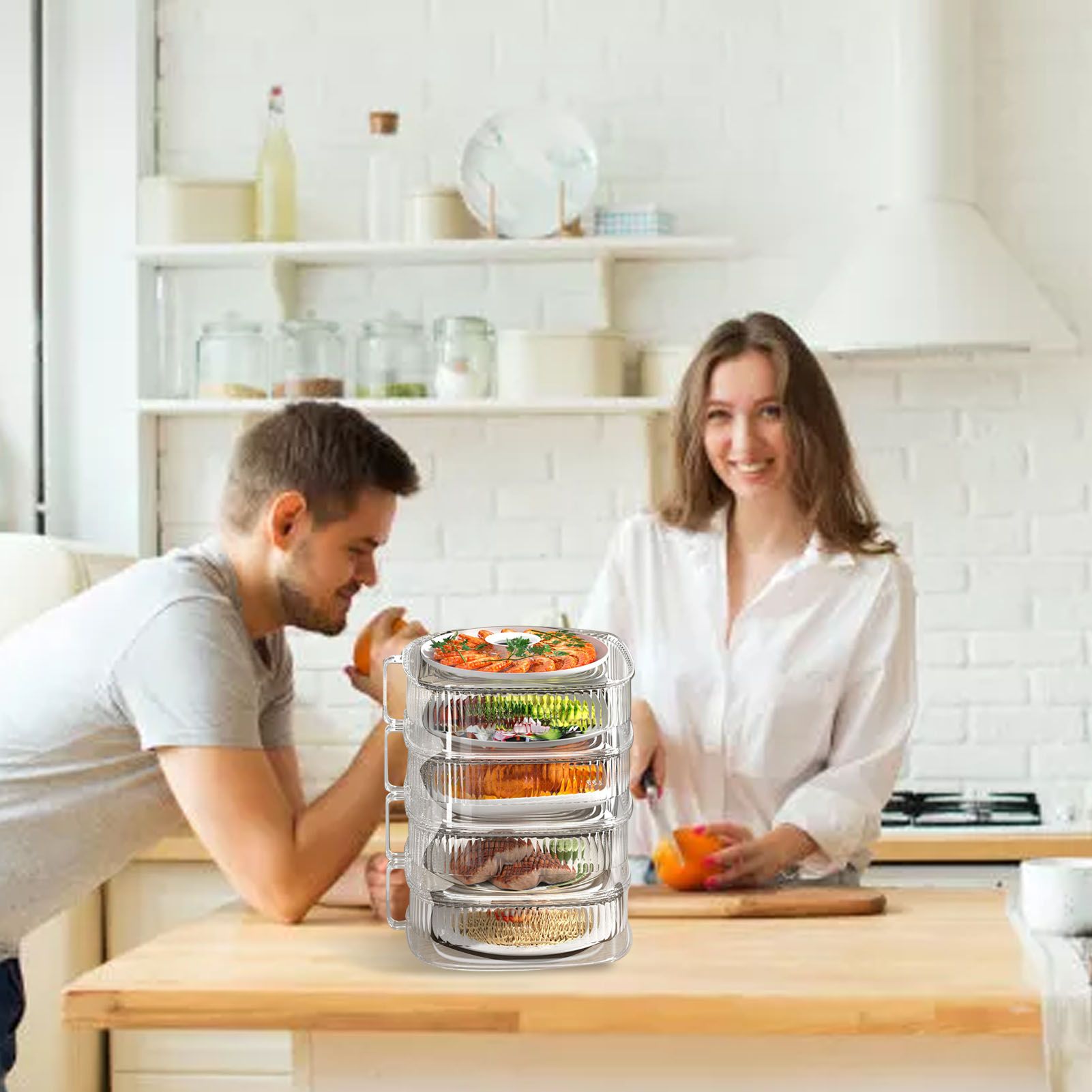 Insulation Vegetable Dish Cover Multifunctional Leftovers Cover Kitchen Table view 6