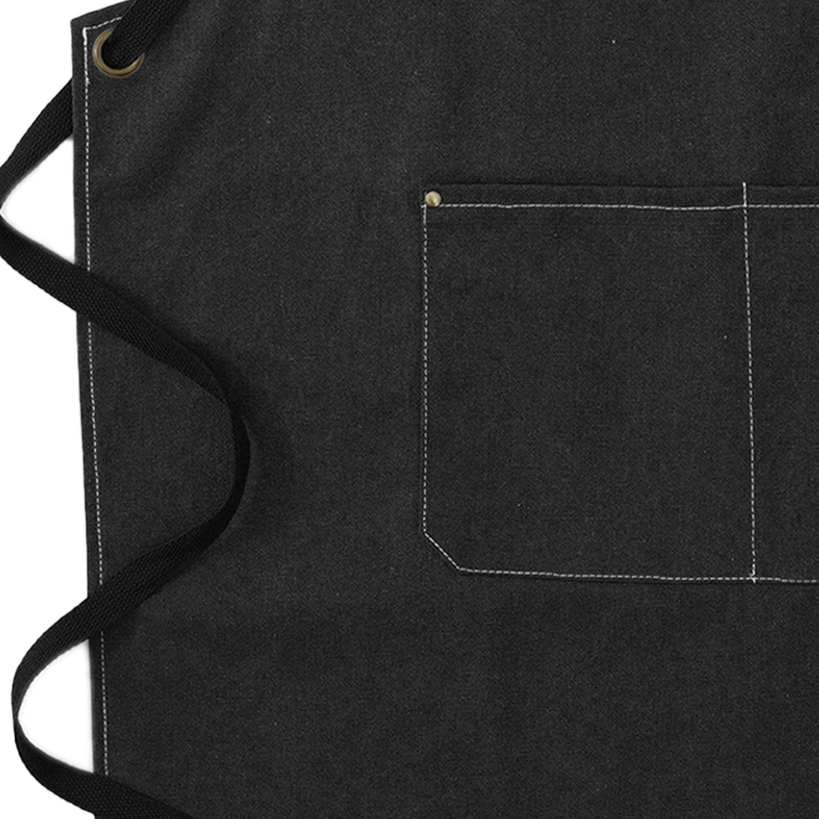 Artist Aprons Cotton Canvas Detachable Shoulder Straps Soft Comfortable Double view 8