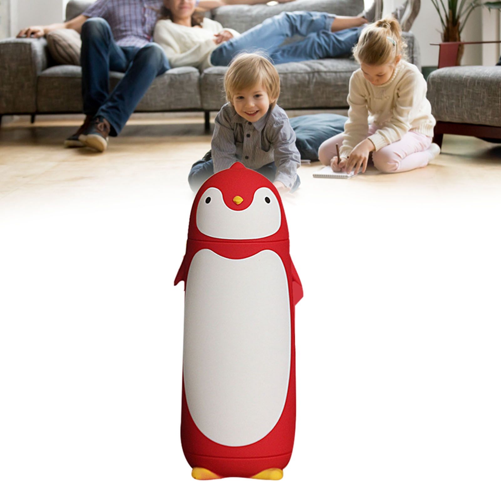 Water Bottle Penguin Design Heat Insulation 300ml Portable Water Cup for view 5