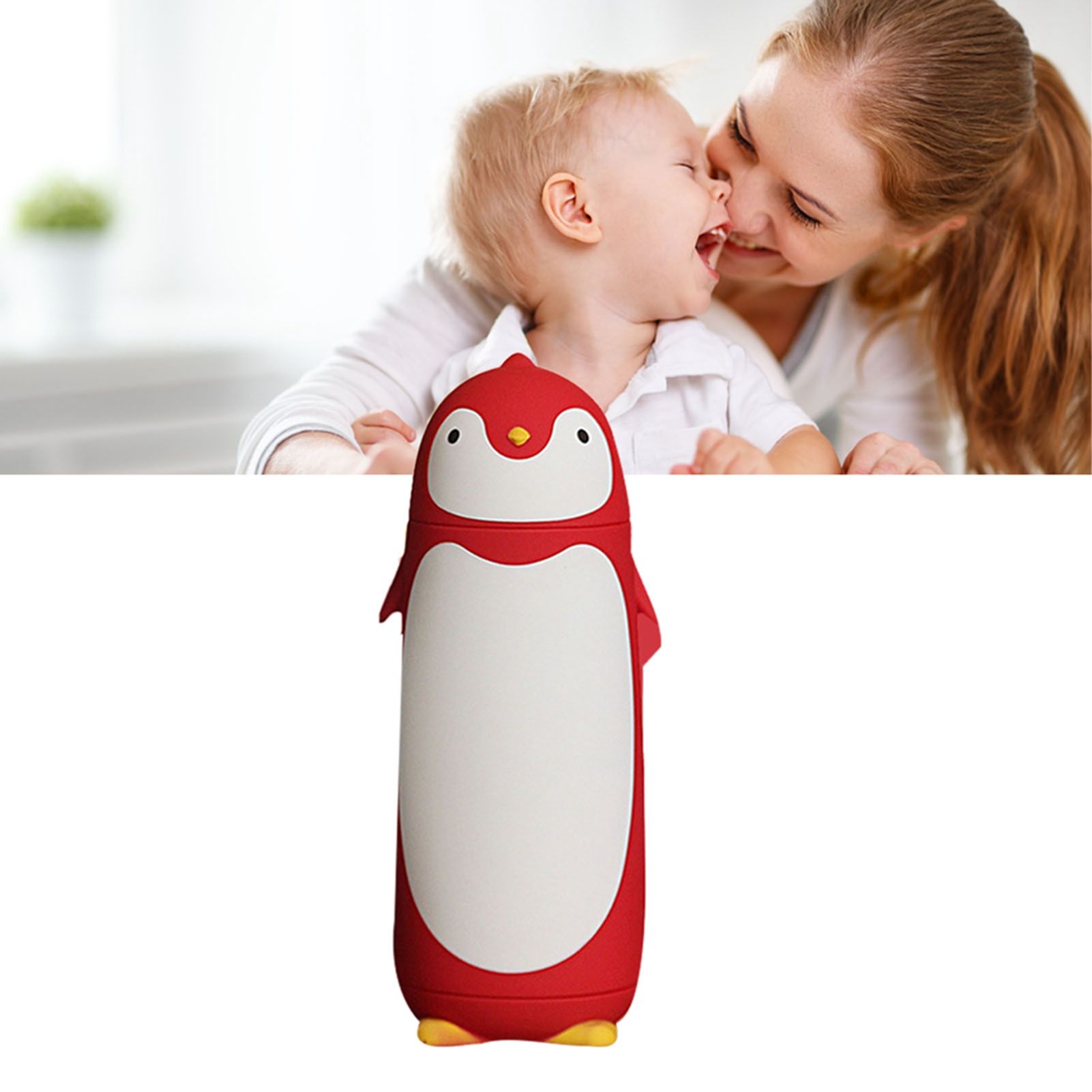 Water Bottle Penguin Design Heat Insulation 300ml Portable Water Cup for view 6