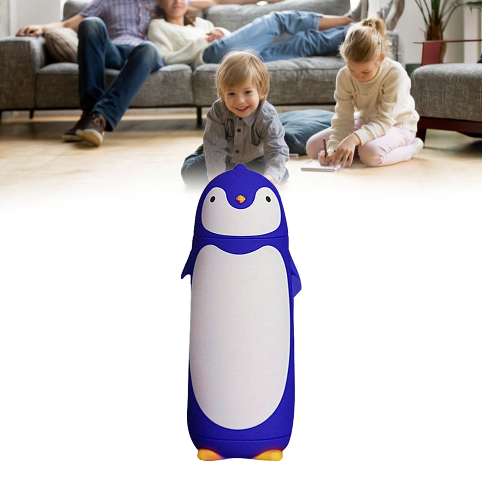 Water Bottle Penguin Design Heat Insulation 300ml Portable Water Cup for view 5