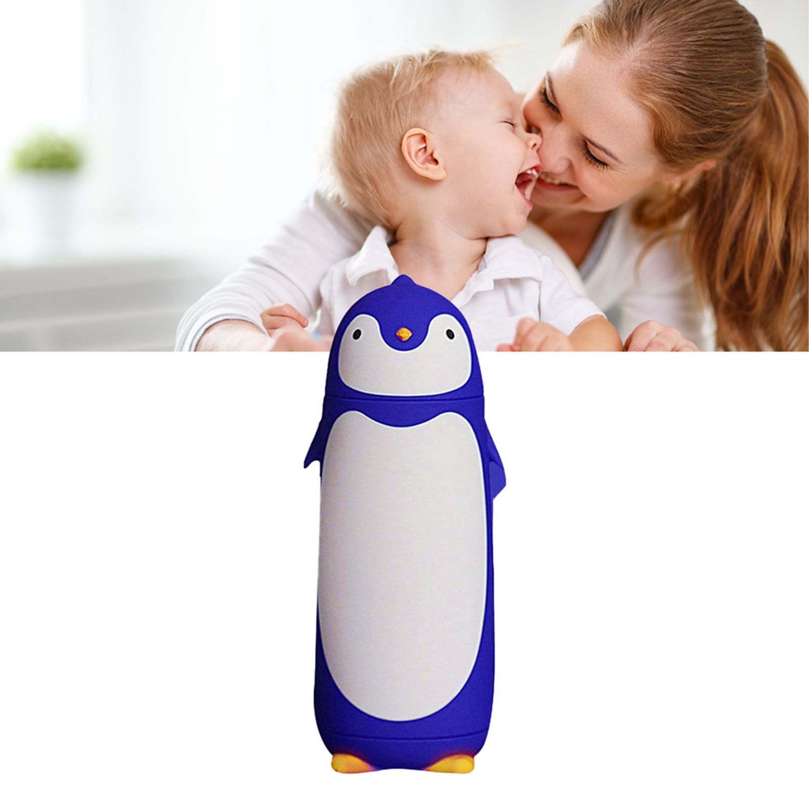 Water Bottle Penguin Design Heat Insulation 300ml Portable Water Cup for view 6