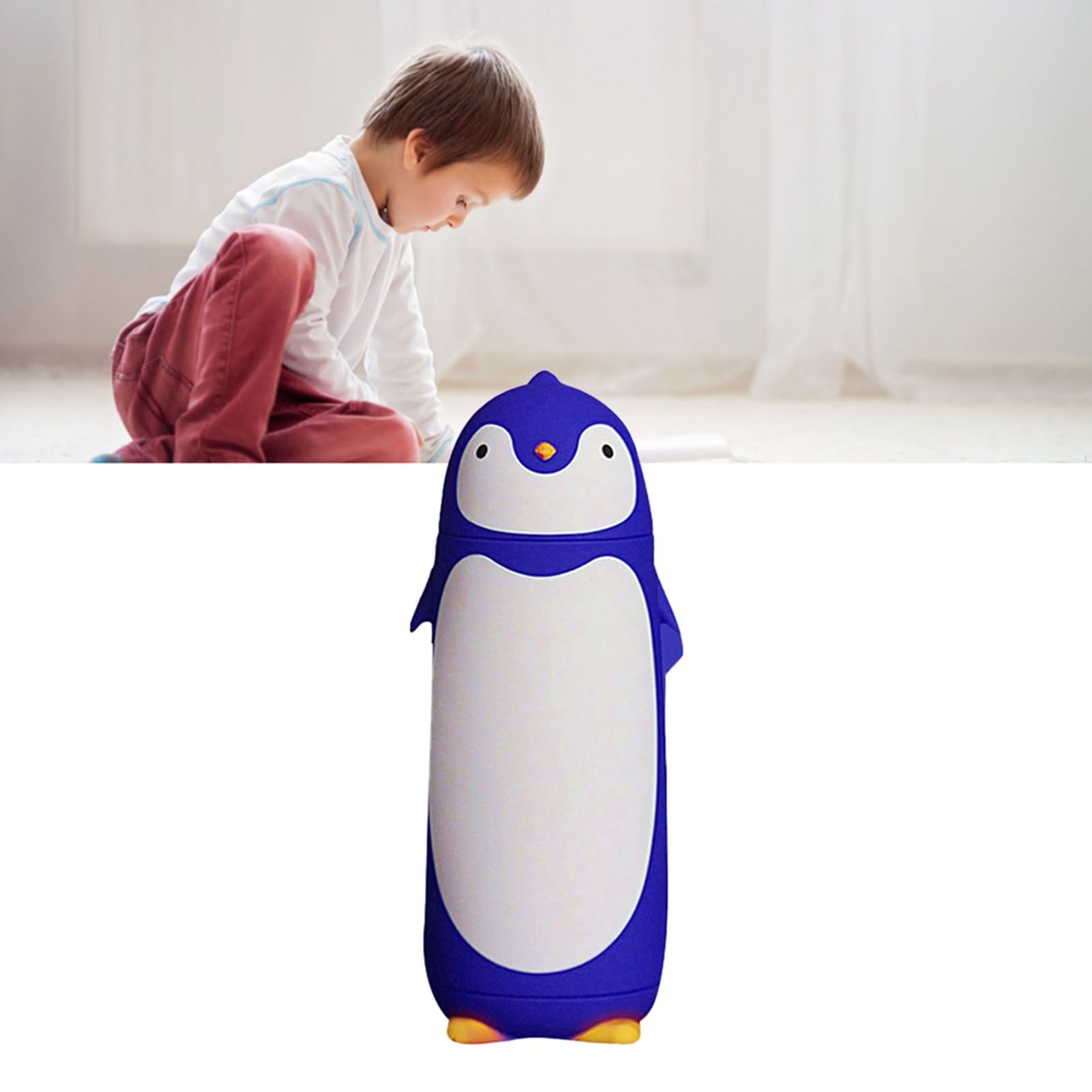 Water Bottle Penguin Design Heat Insulation 300ml Portable Water Cup for view 12