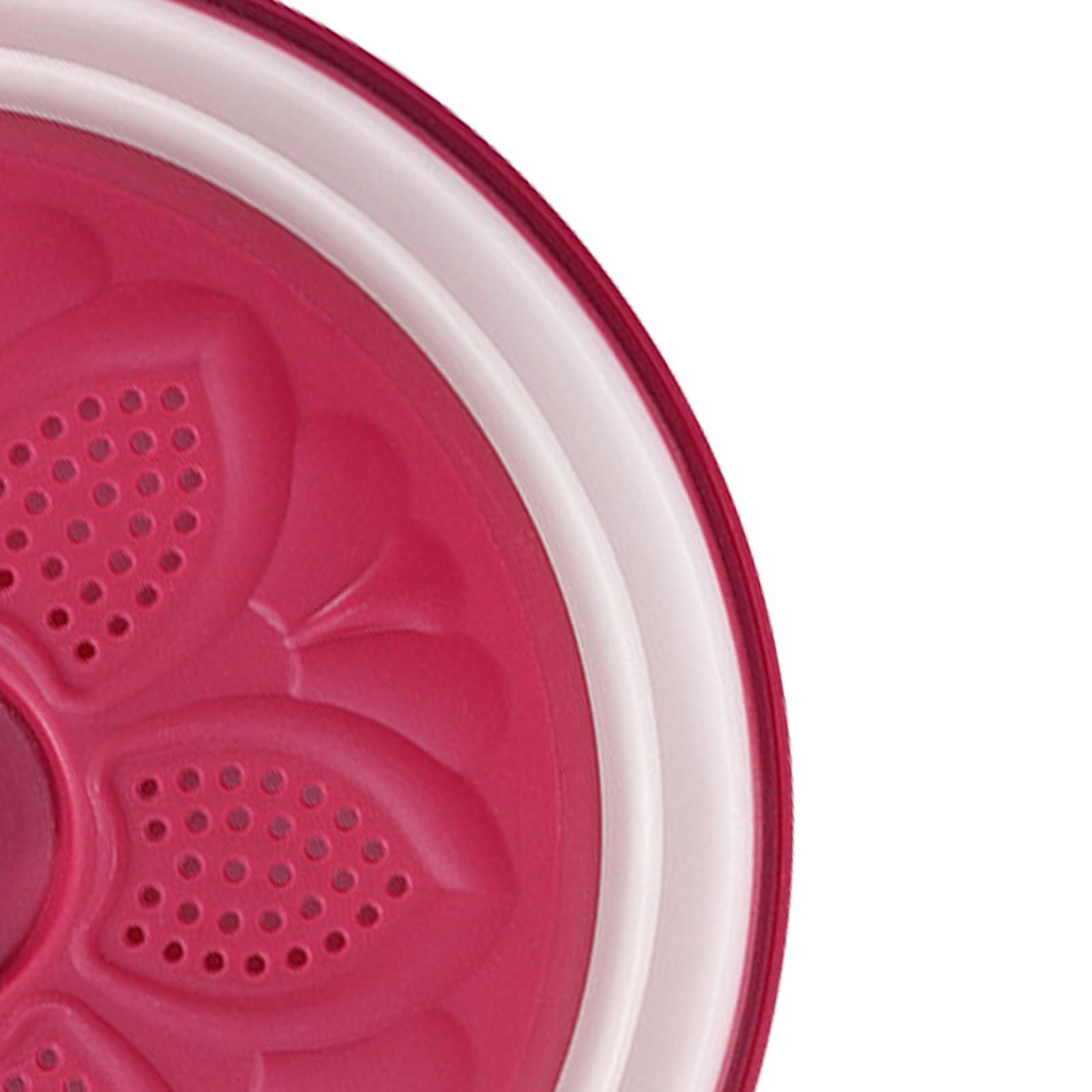 Dish Cover Foldable Drain Basket Dustproof Microwave Cover Splatter Guard for view 8