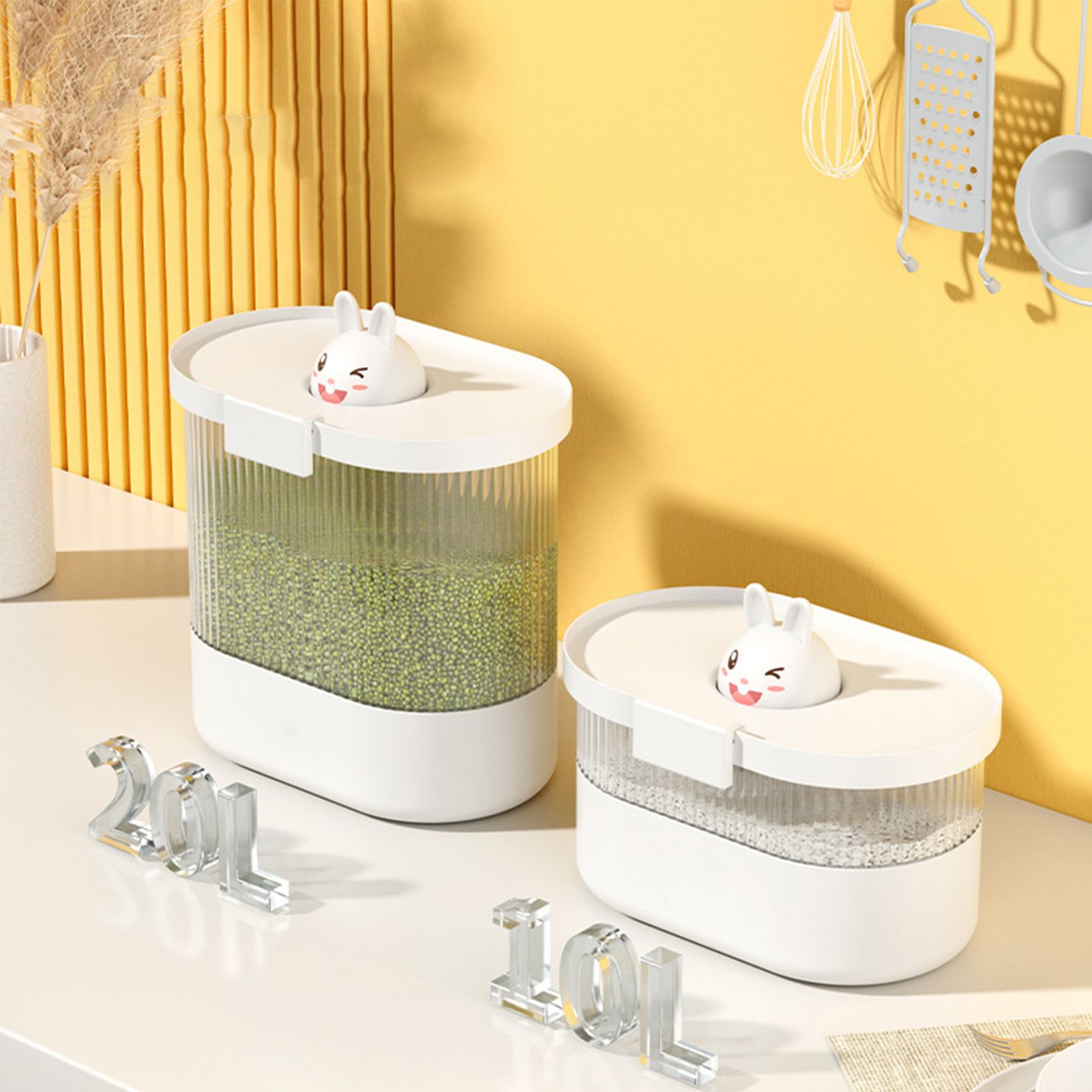 Rice Bucket Damp Proof Sealing Thickened PP PET Grain Storage Tank for Home view 5
