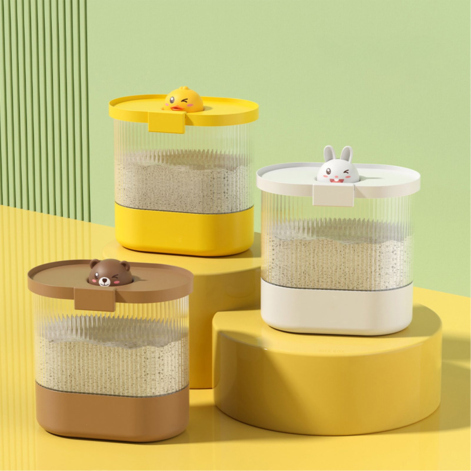 Rice Bucket Damp Proof Sealing Thickened PP PET Grain Storage Tank for Home view 6